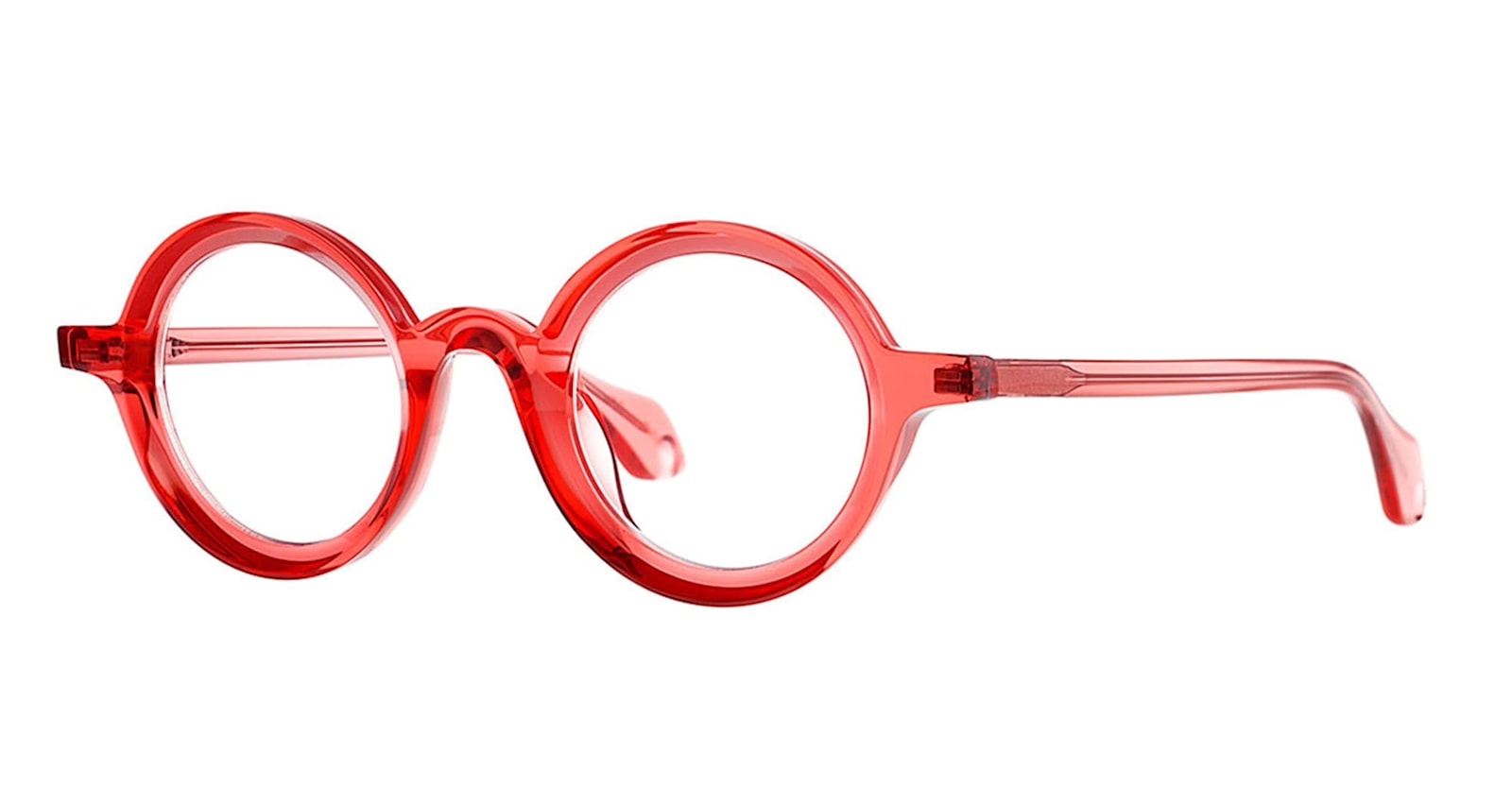 Theo Eyewear Mille+88 14 - Transparent Red Rx Glasses