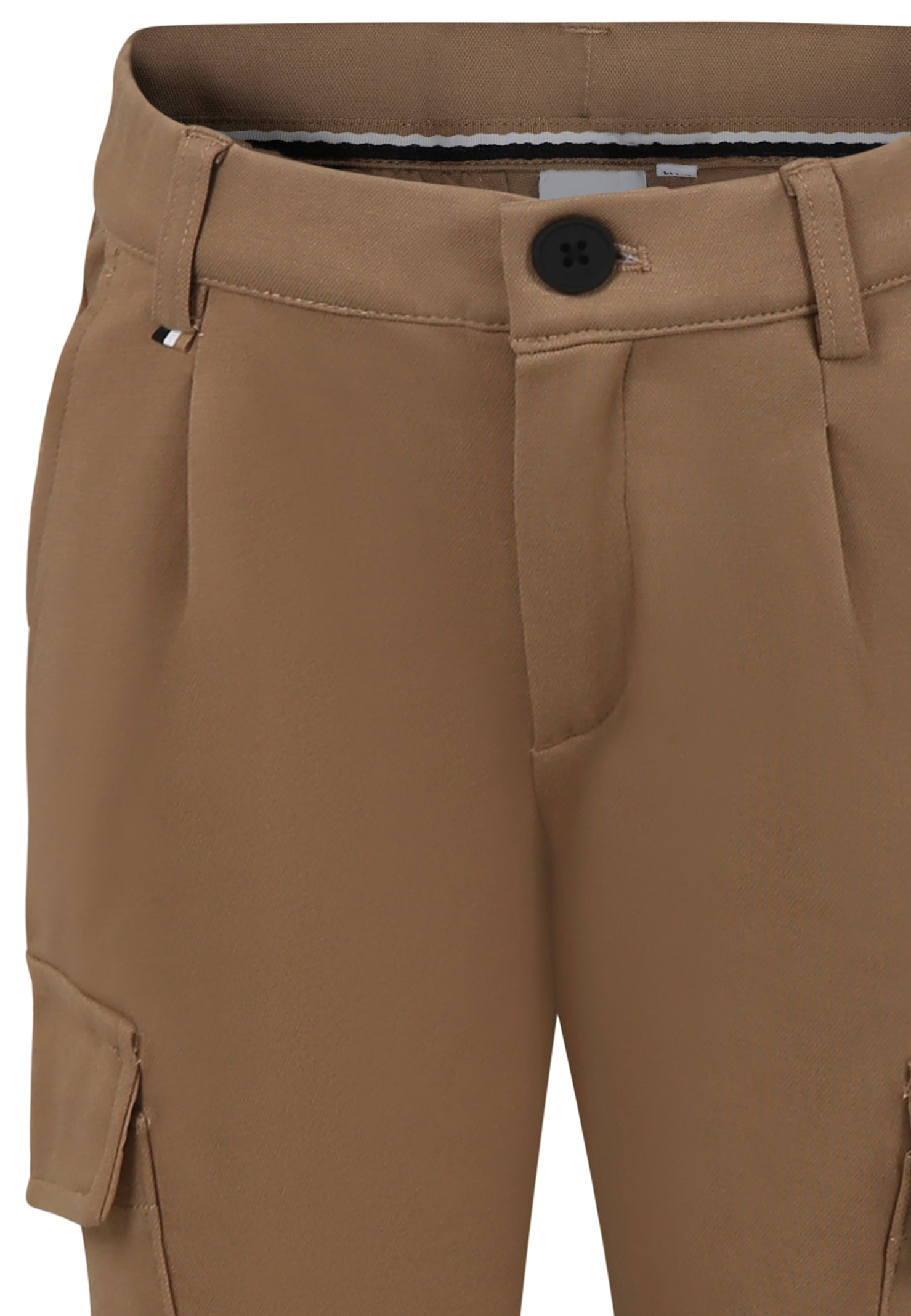 Hugo Boss Beige Trousers For Boy With Logo In Beige