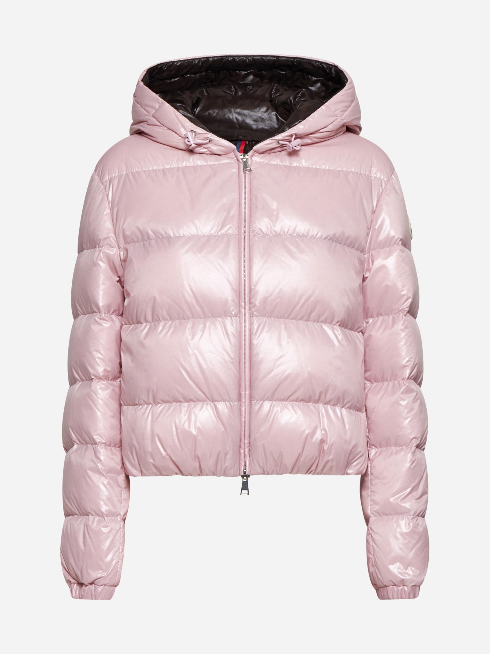 Shop Moncler Bayard Quilted Nylon Down Jacket In Pink