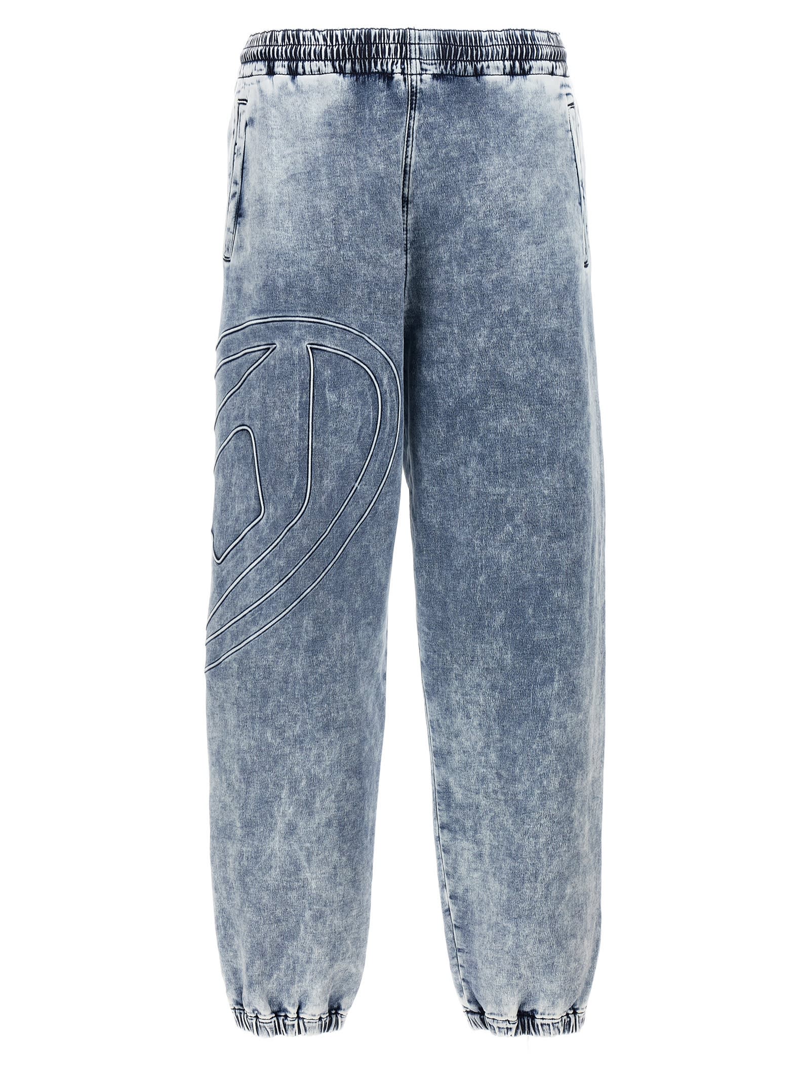 Shop Diesel D-lab Track Jeans In Light Blue