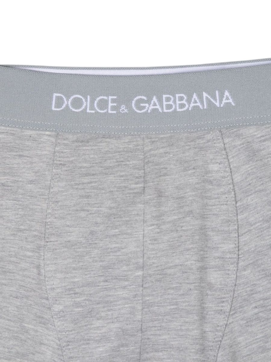 Dolce & Gabbana Bi-pack Boxer In Gray