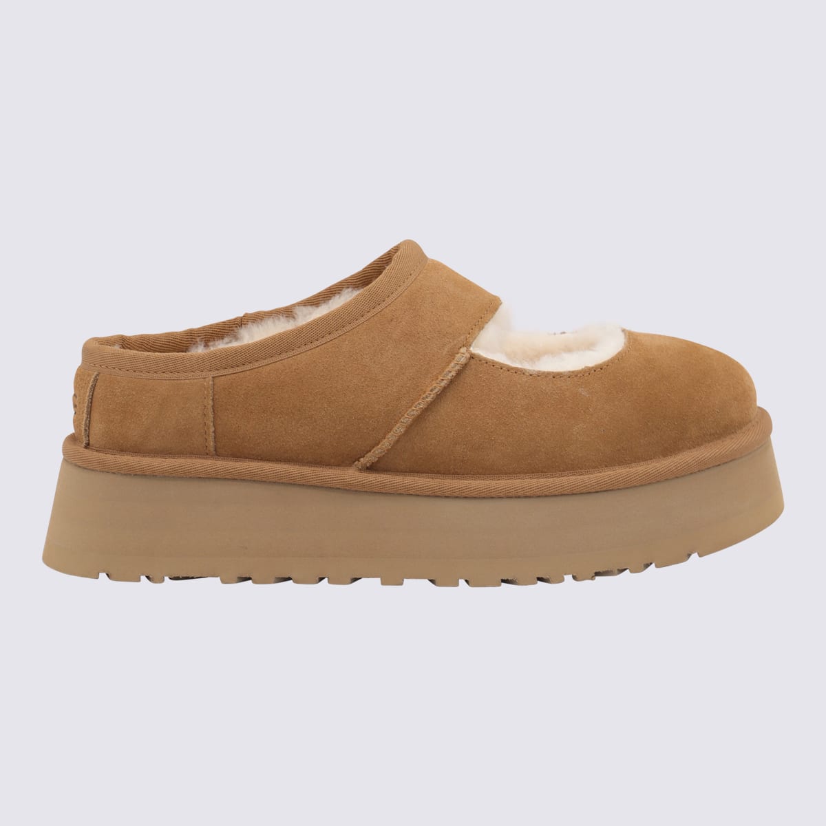 Shop Ugg Dark Beige Bea May Jane Sandals