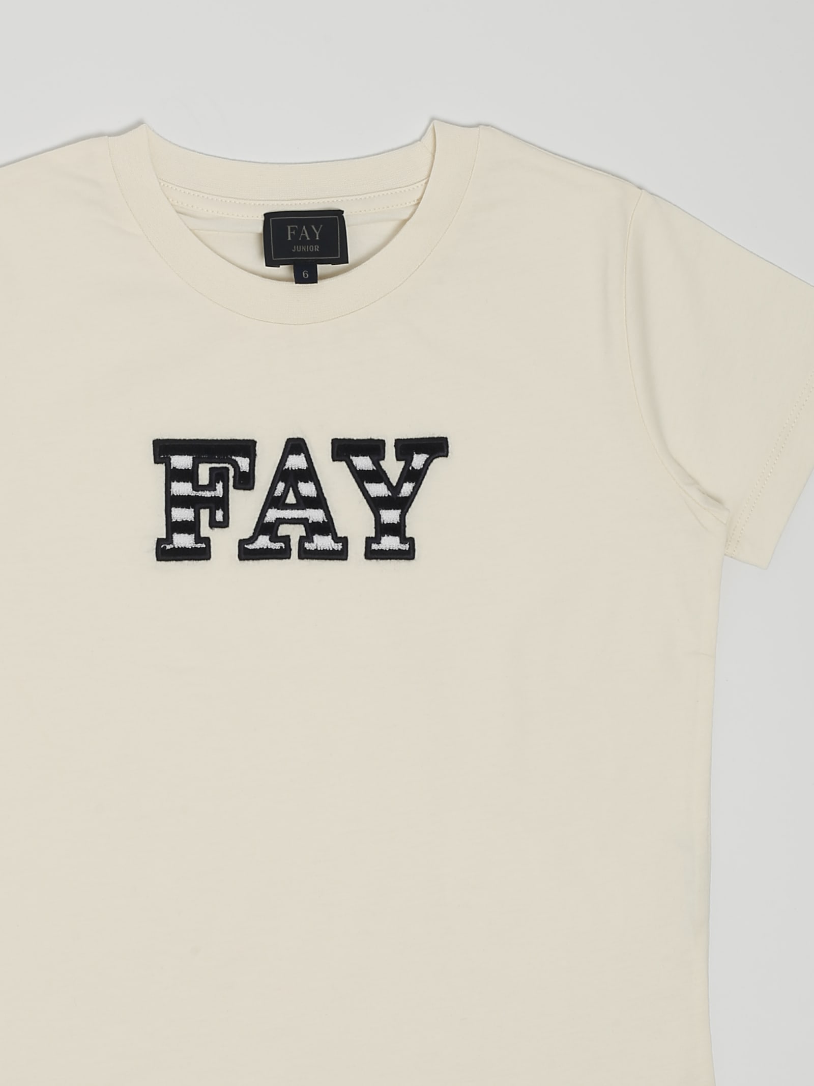 Shop Fay T-shirt T-shirt In Avorio