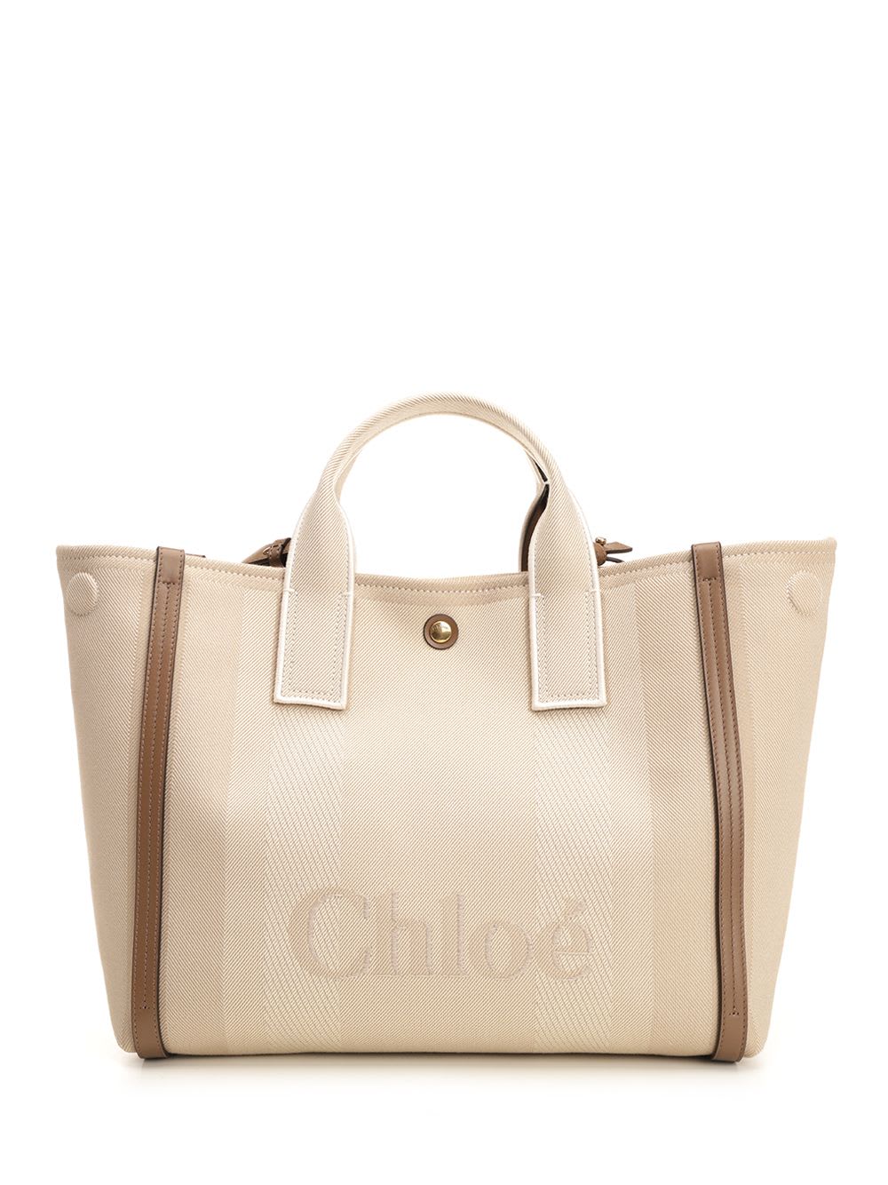 Chloé Carry Canvas Tote Bag In Multi
