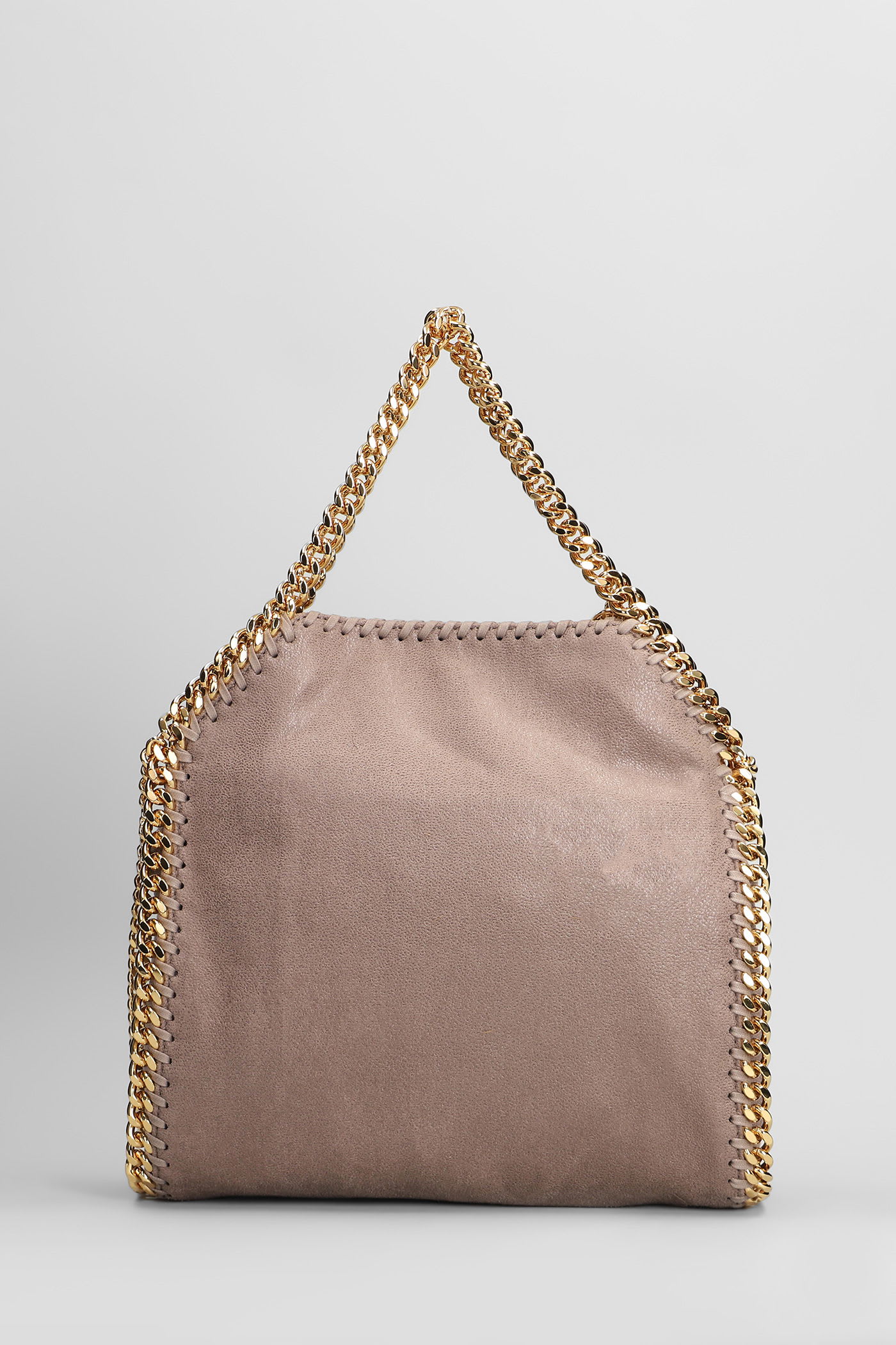 Stella Mccartney Falabella Micro Tote In Beige Polyester In Pink