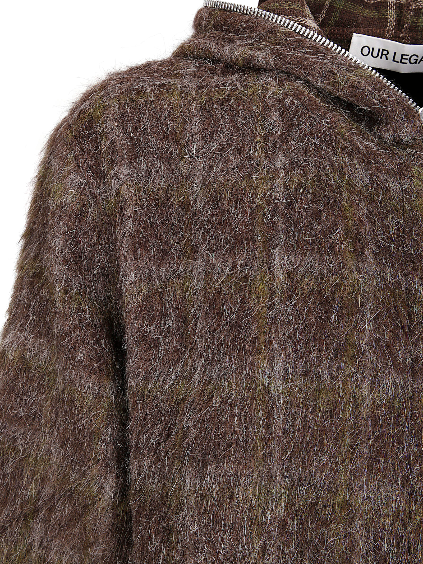 Our Legacy Check Pattern Wool Blend Sweatshirt In Multi