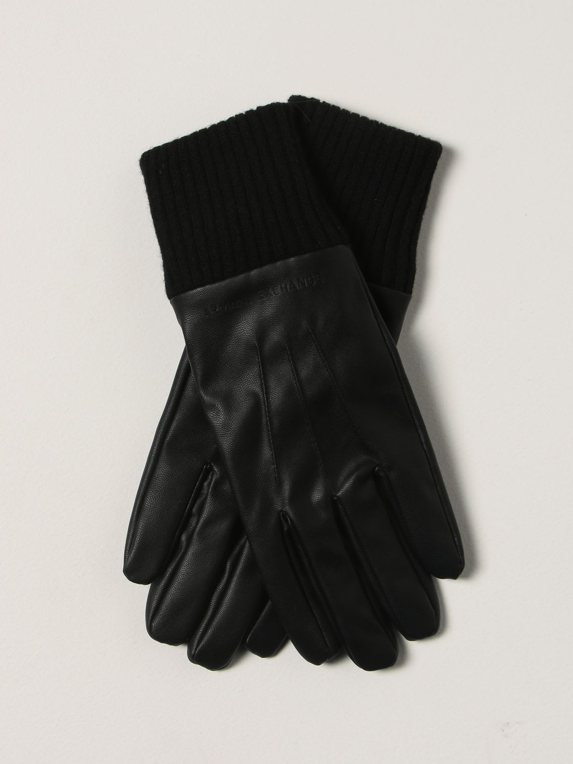 Armani Collezioni Armani Exchange Gloves Armani Exchange Gloves In Eco Leather