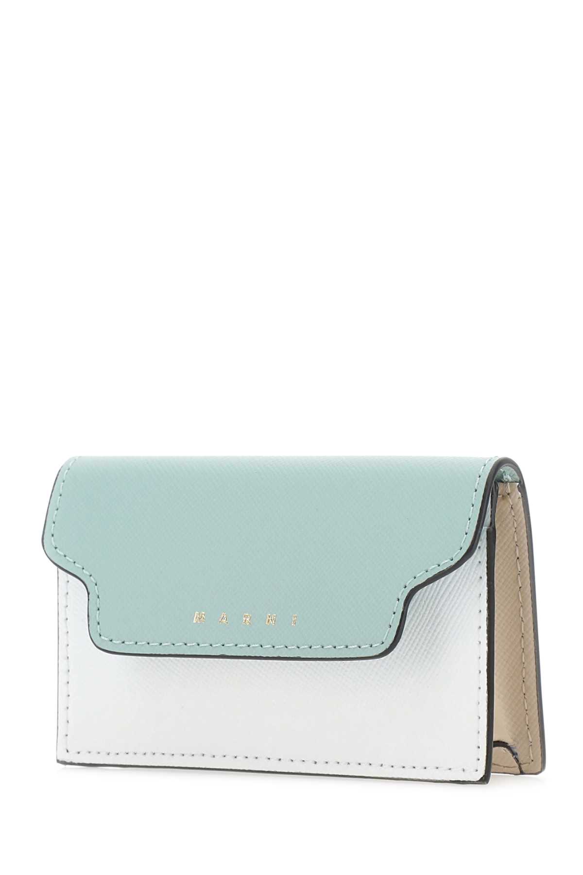 Marni Multicolor Leather Business Card Holder In Z120n