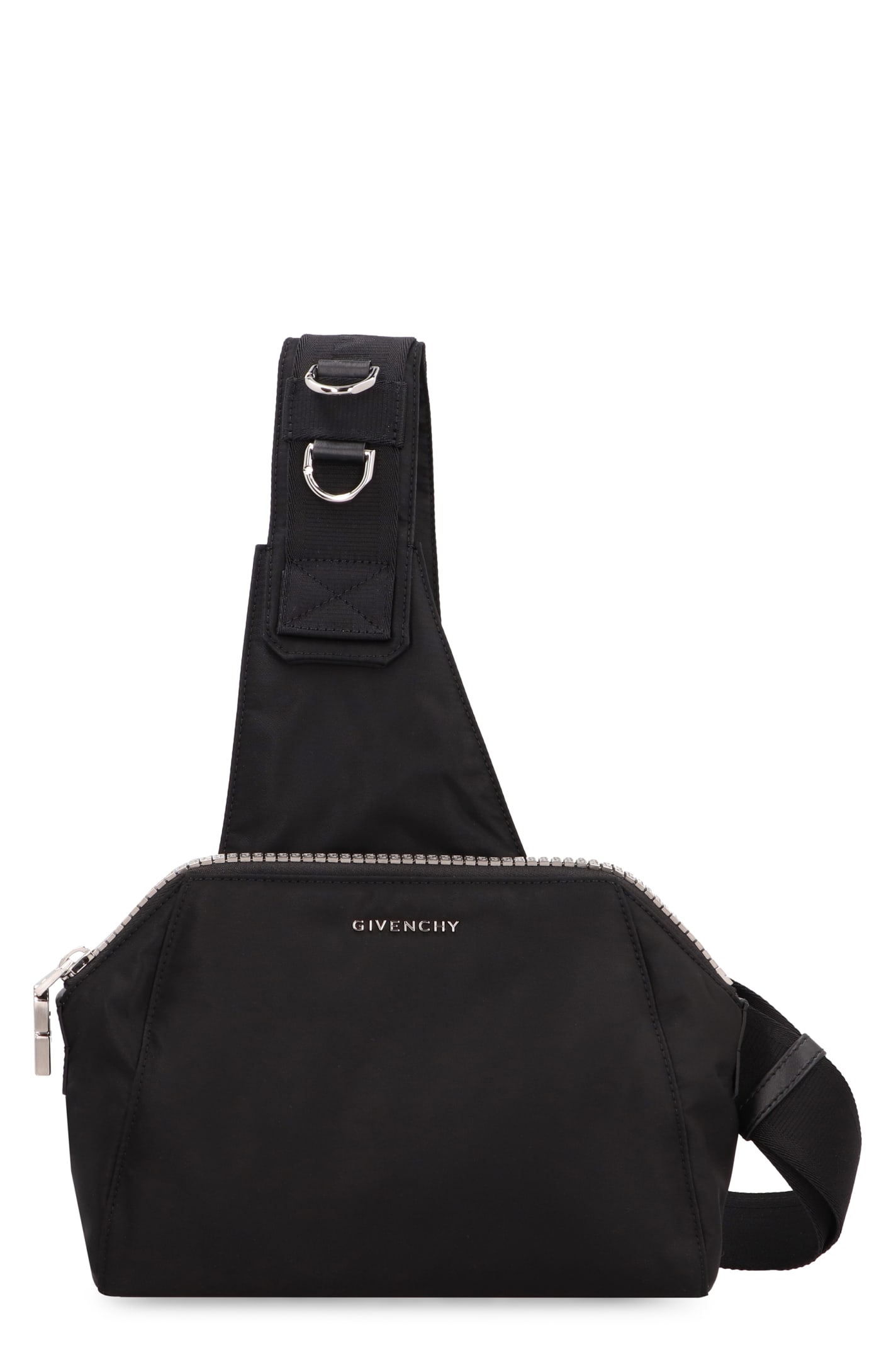 Givenchy Antigona Nylon And Leather Bag In Black