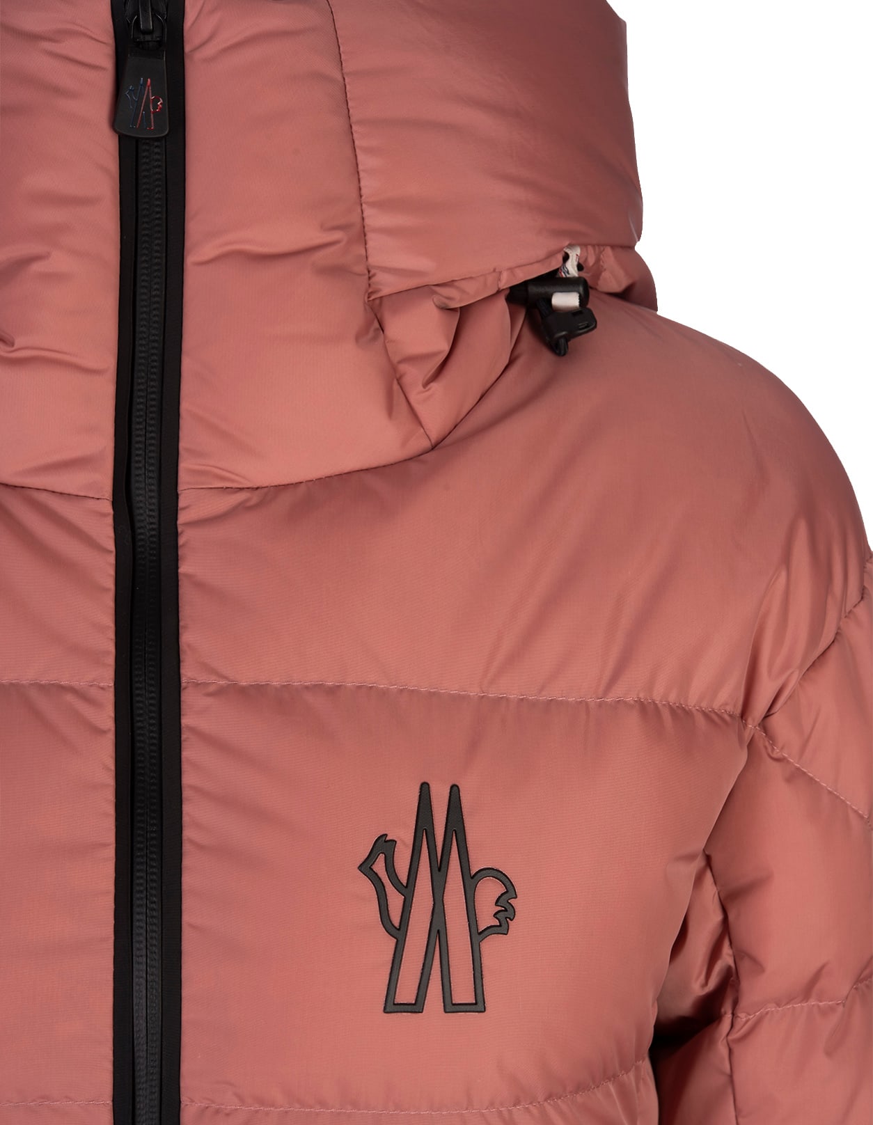 Shop Moncler Pink Bouquetin Short Down Jacket