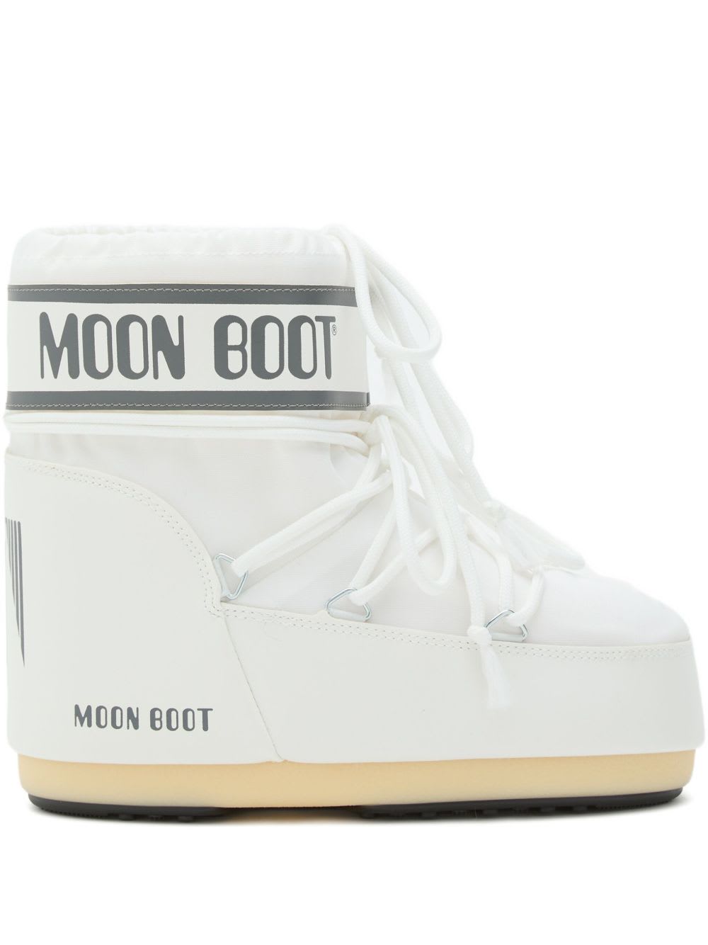 Moon Boot Icon Low Nylon White Snow Boots In White