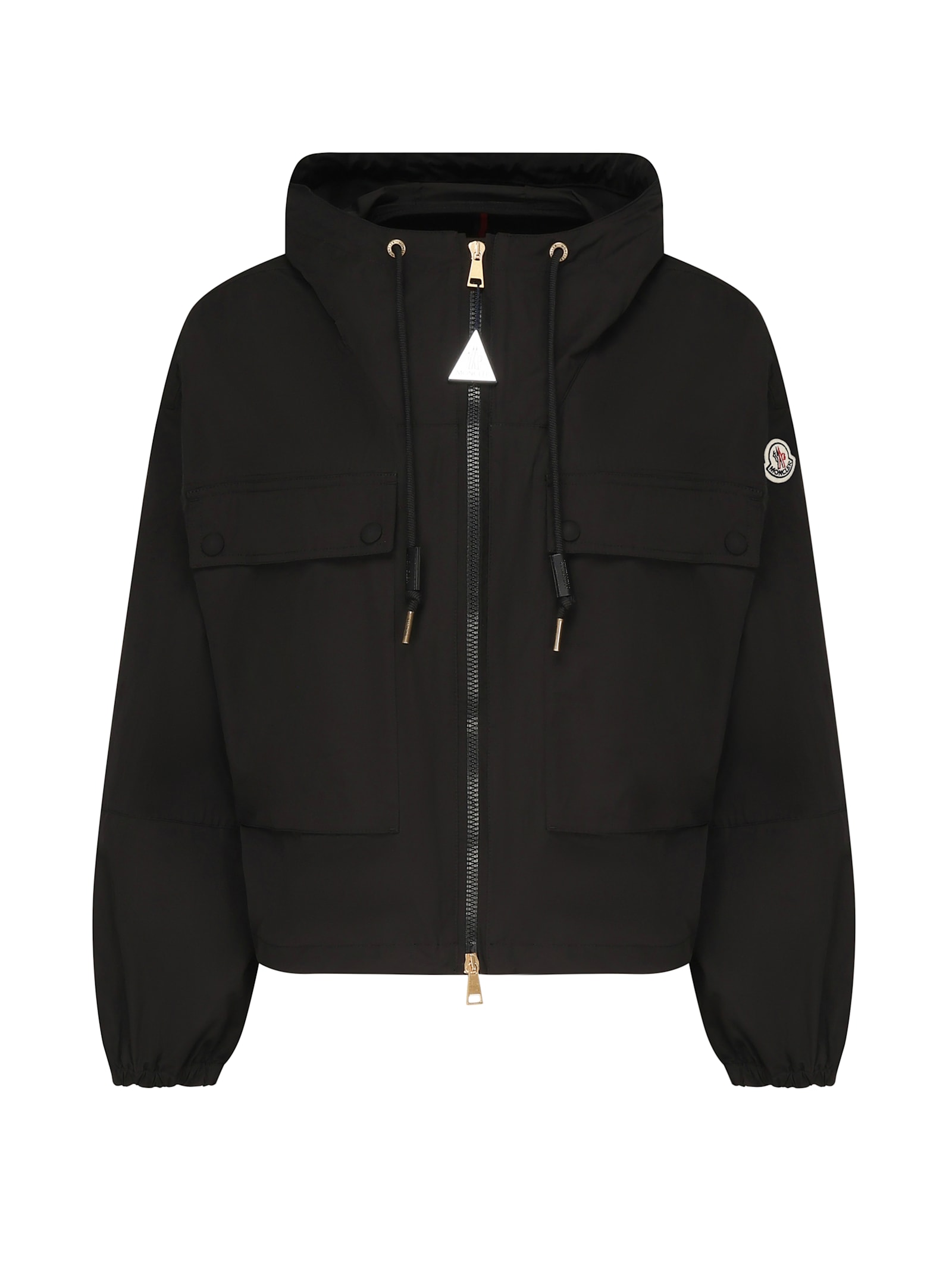 Moncler Sauvan Parka With Hood In Black