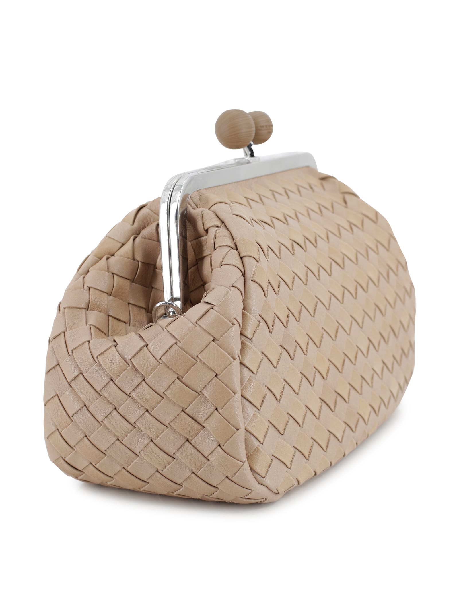 Weekend Max Mara Leather Bag In Neutral