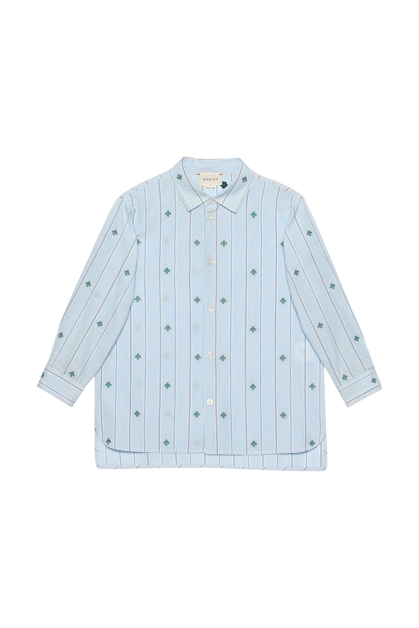 GUCCI KIDS SHIRT WITH BEES,11241636
