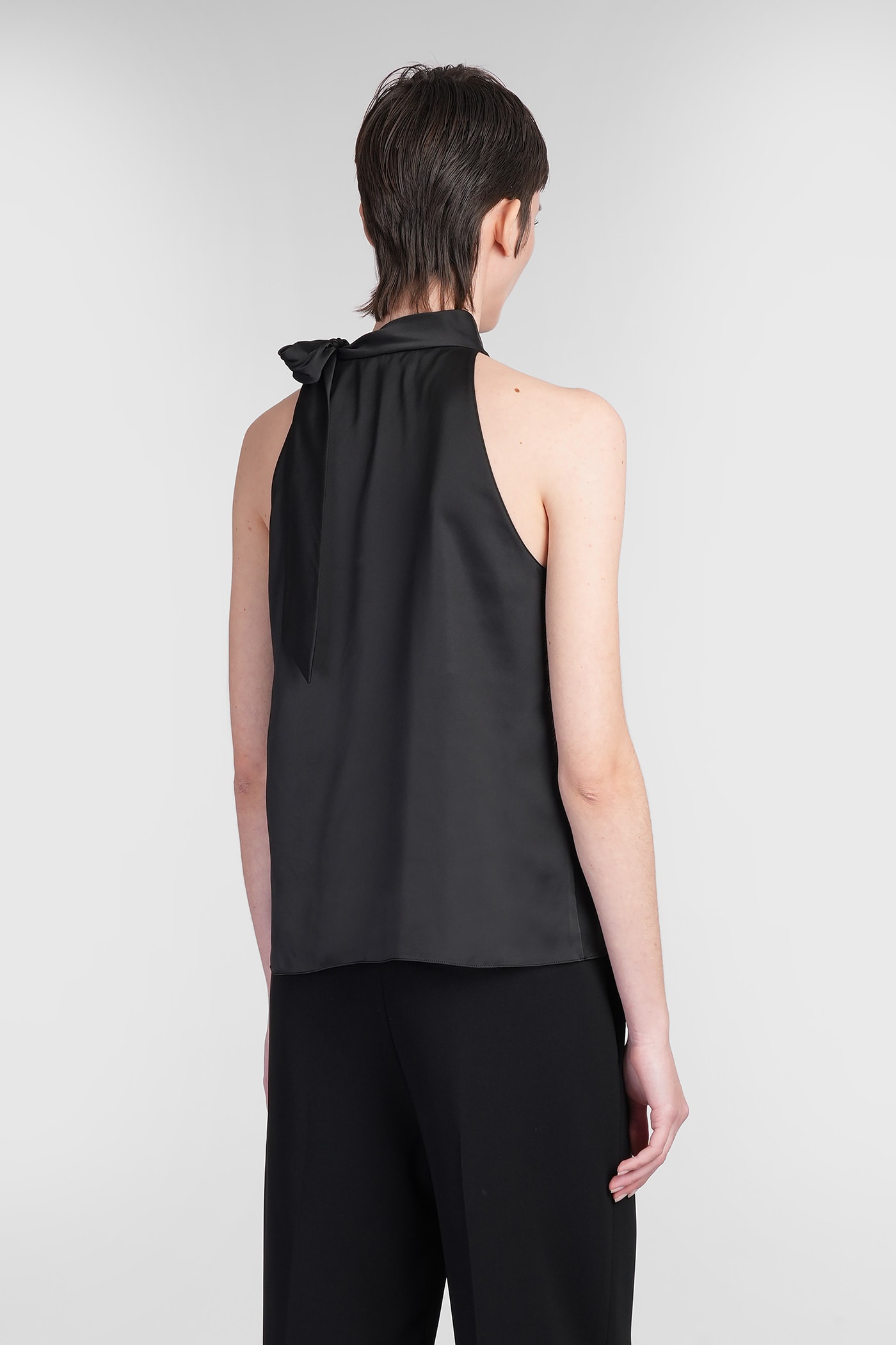 Theory Topwear In Black Polyester In Black