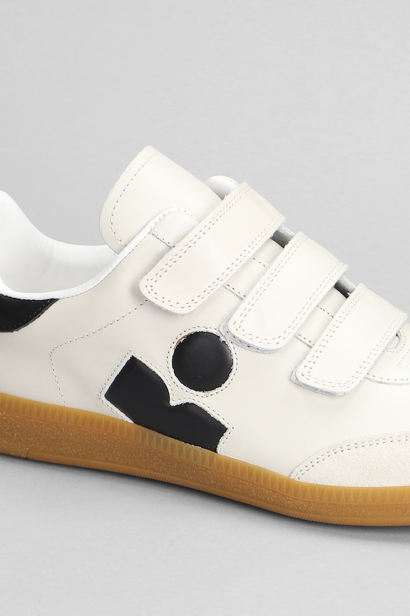 Shop Isabel Marant Beth Sneakers In White Suede And Leather