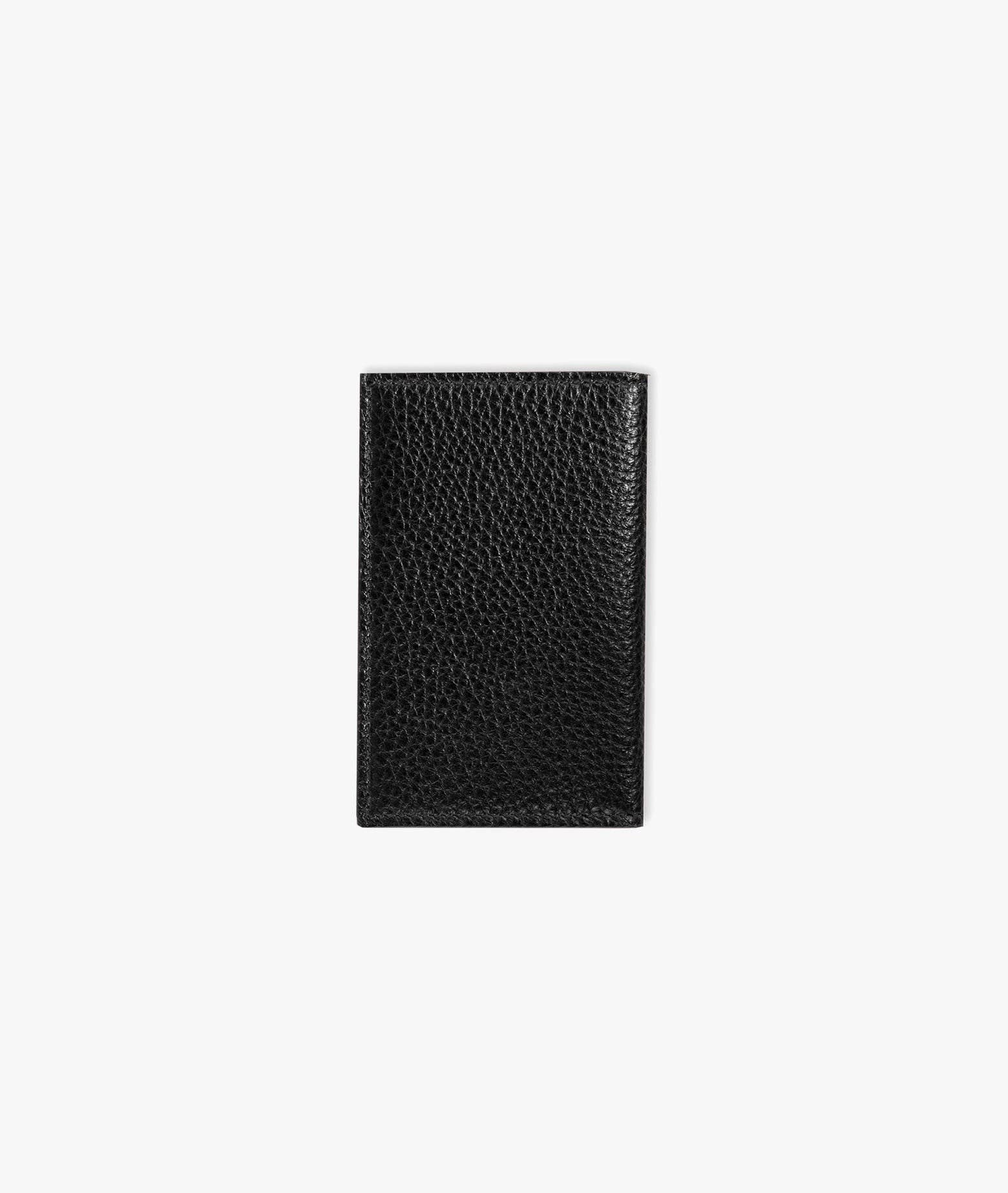 Larusmiani Vertical Card Holder St.moritz Wallet In Black