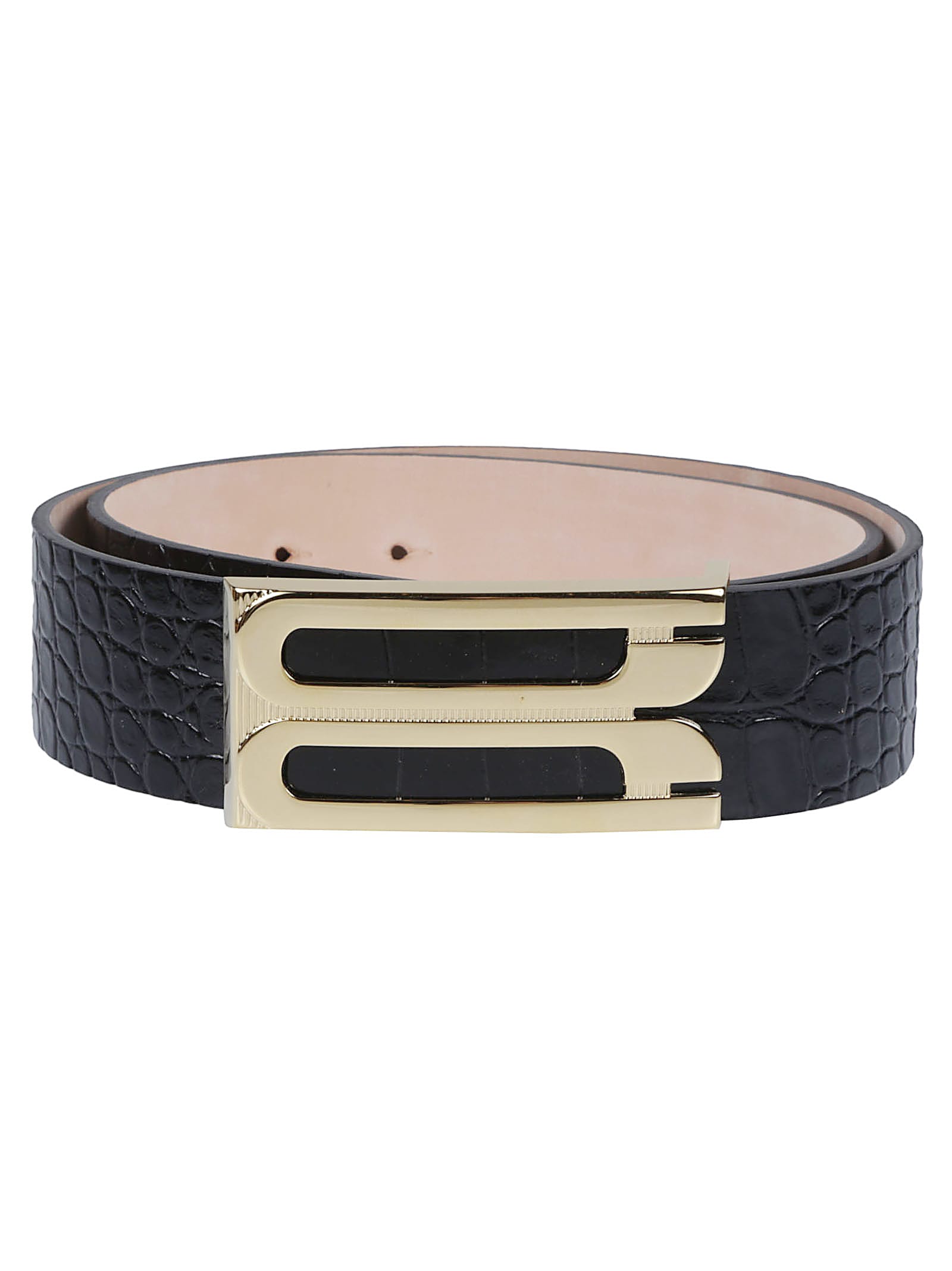 Victoria Beckham Jumbo Frame Belt In Black