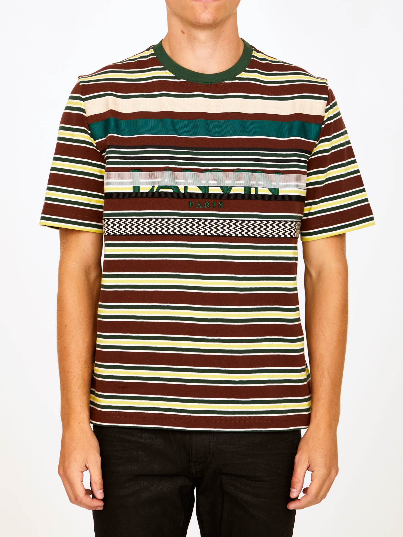 Lanvin Striped Cotton T-shirt