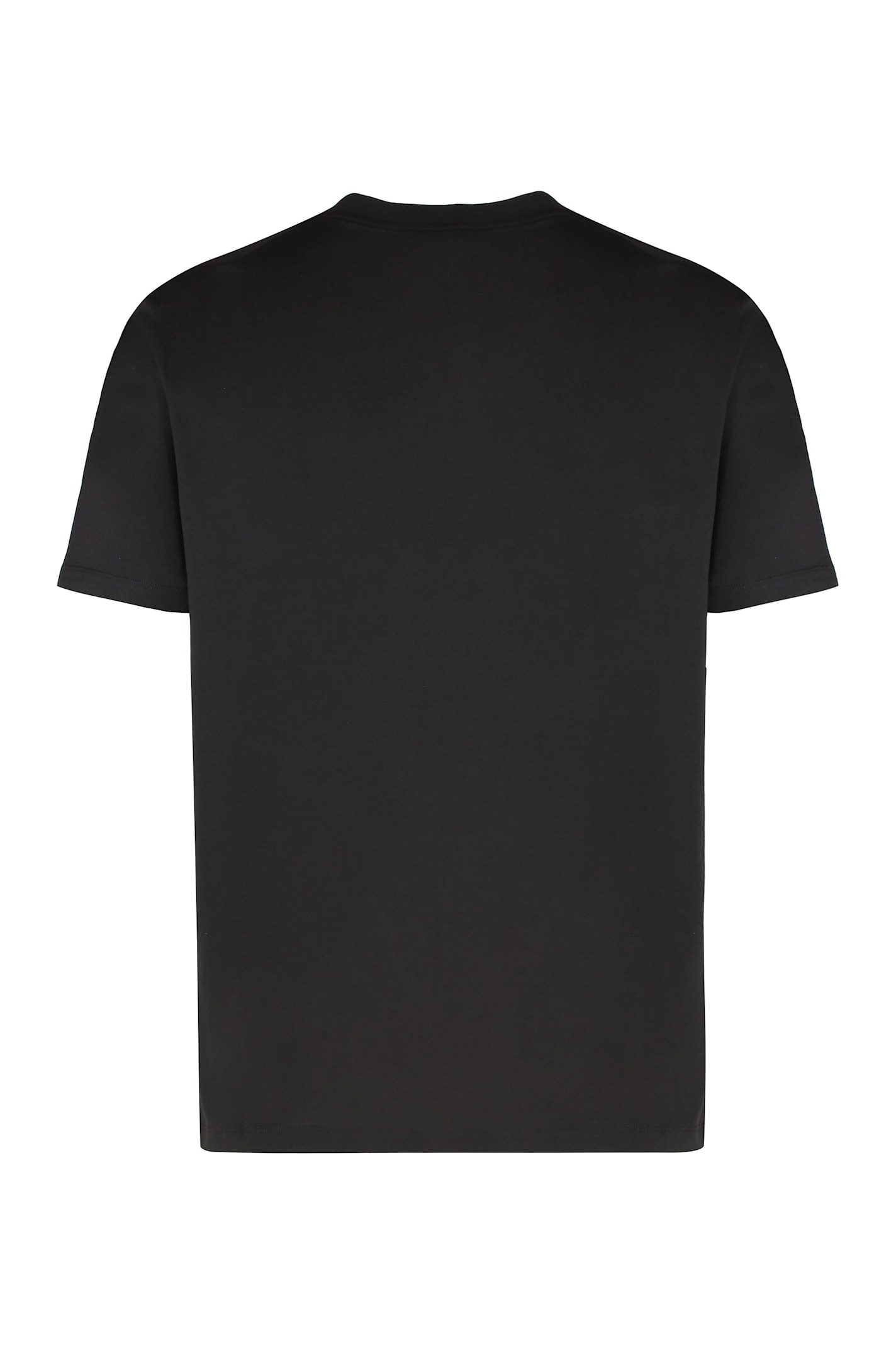 Paul&amp;shark T-shirt In Cotton Jersey With Logo Print In Black
