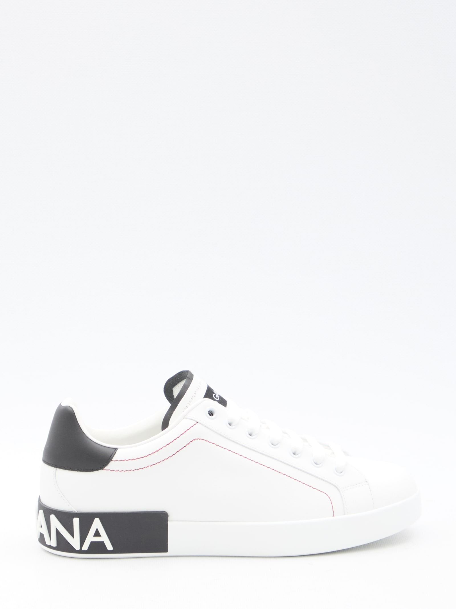 Shop Dolce & Gabbana Portofino Sneakers In White