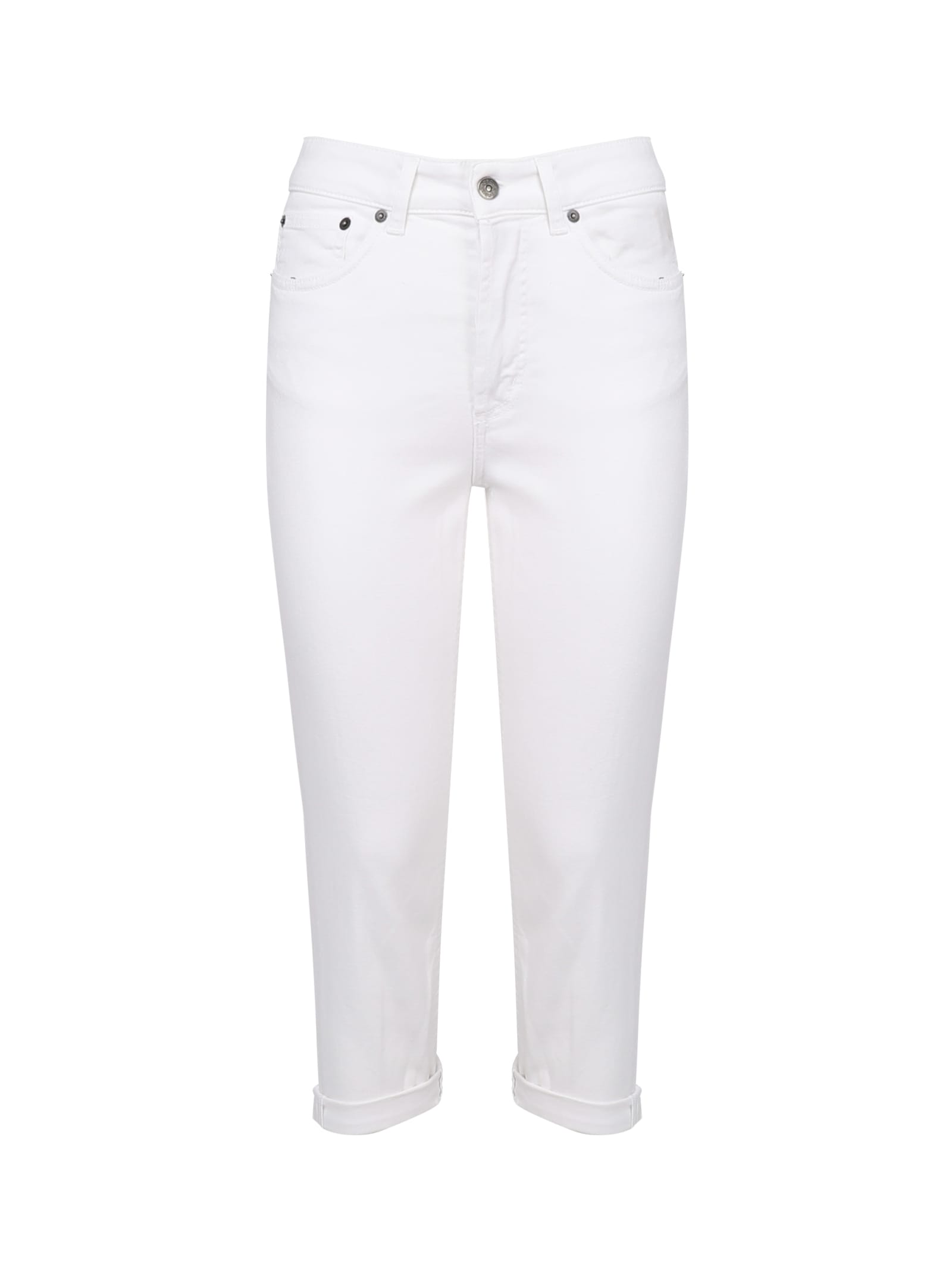 Shop Dondup Koons Five Pocket Jeans In White