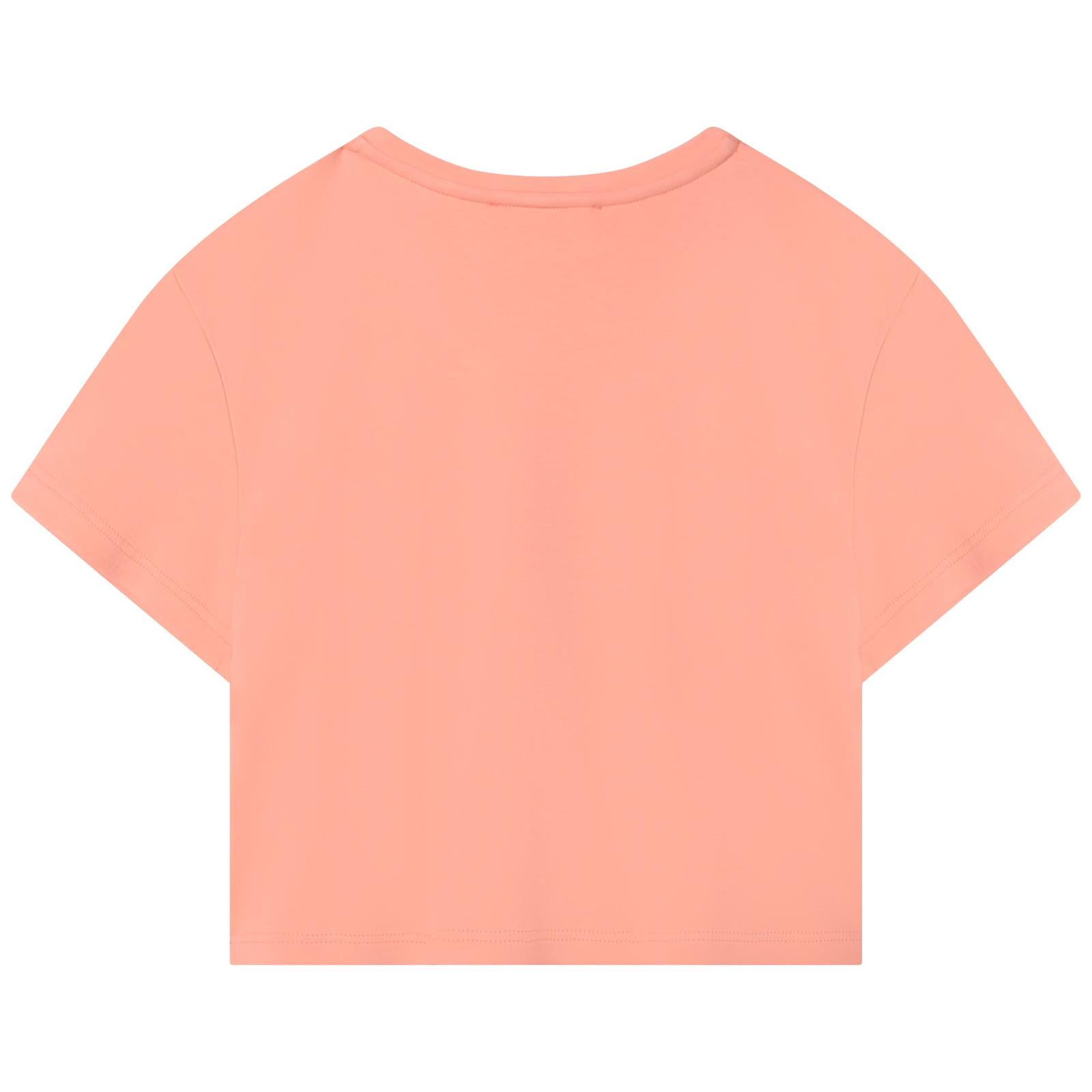 Shop Chloé Broderie Anglaise Lace T-shirt In C Albicocca