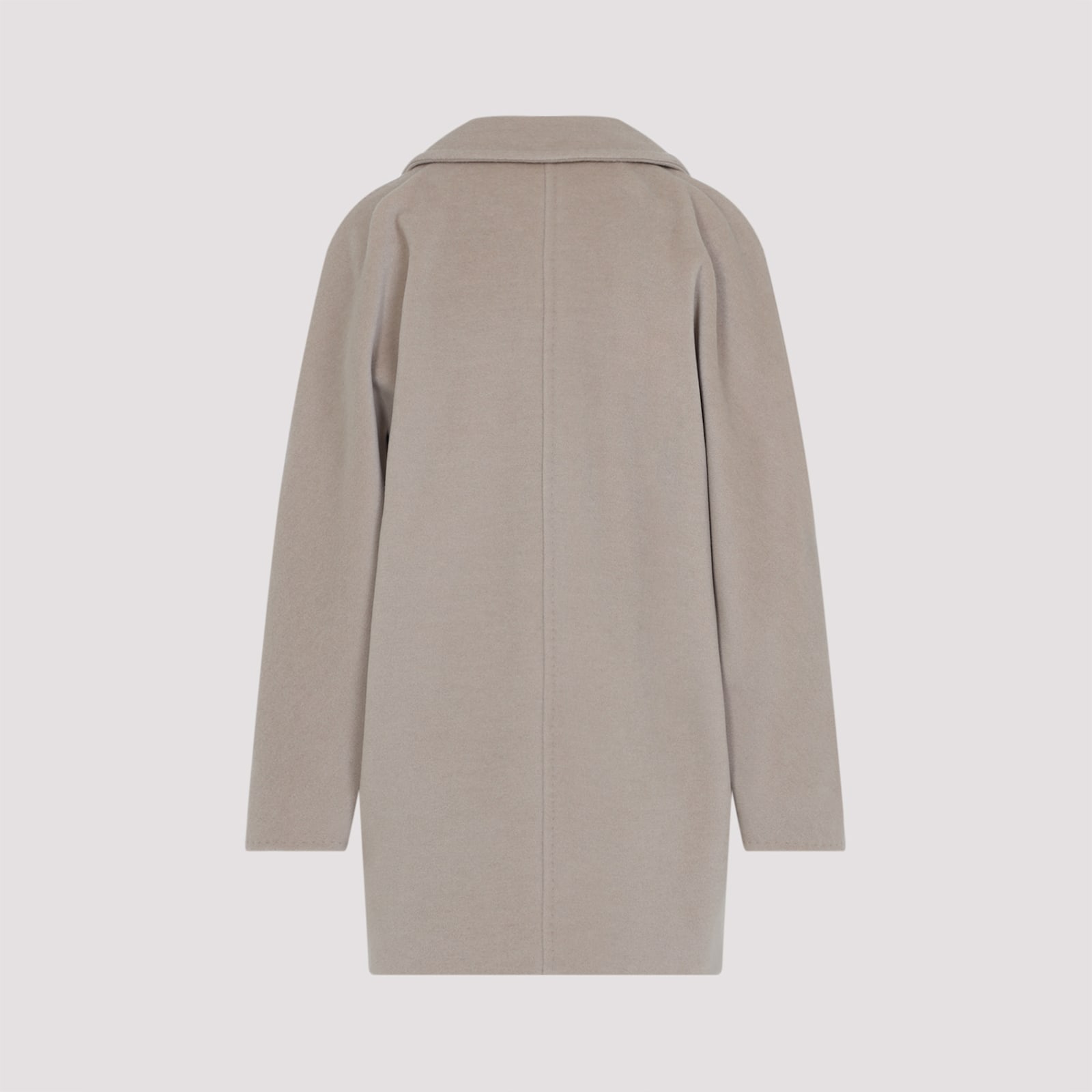 Max Mara Rebus Double-breasted Wool Coat In Gray