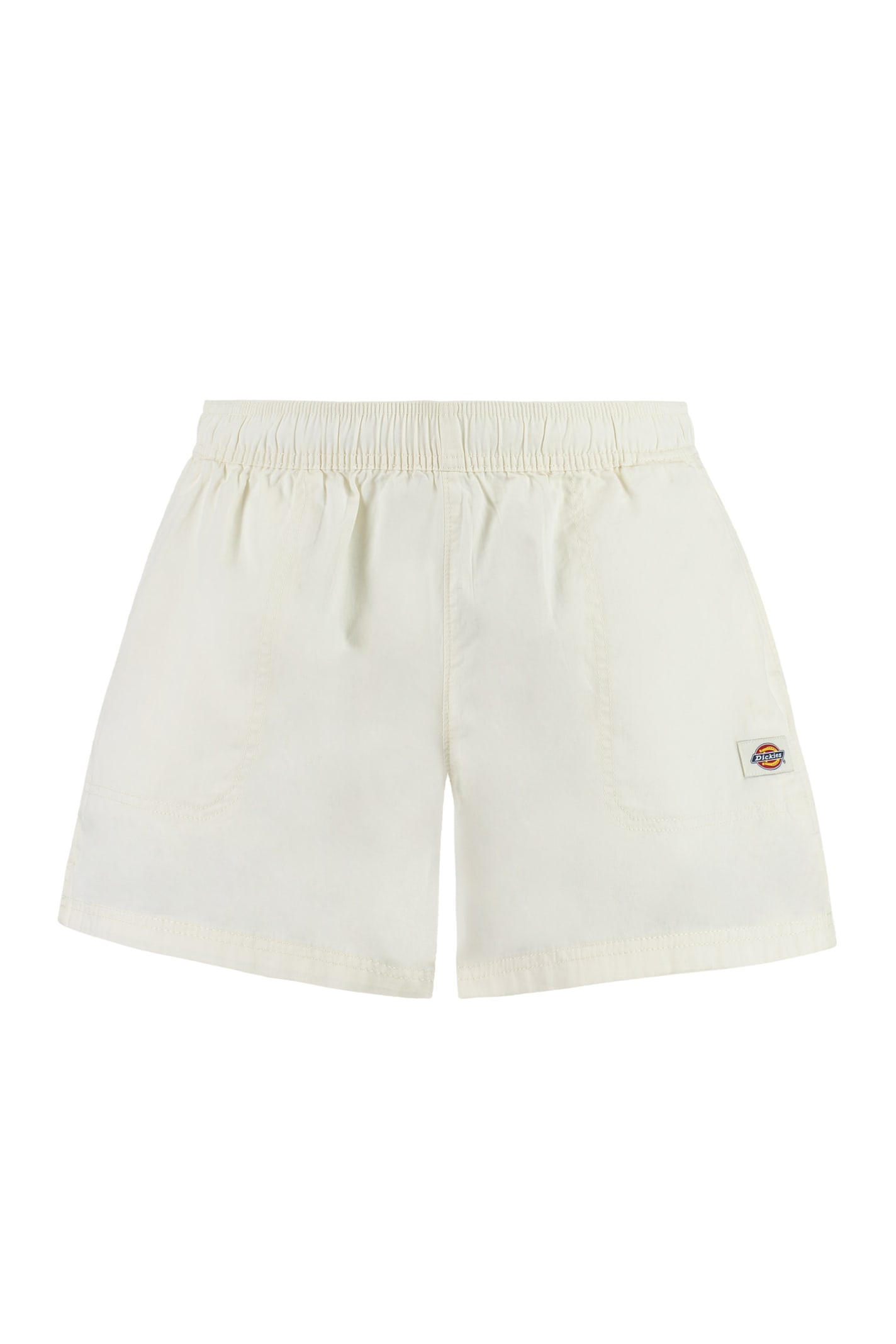 Dickies Vale Cotton Shorts In Ivory