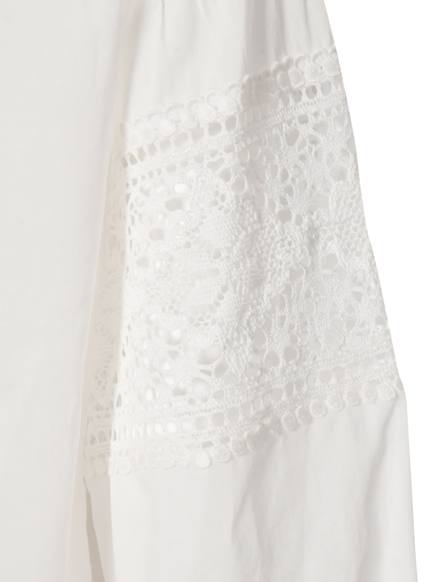 Ermanno Ermanno Scervino White Shirt With Lace In White