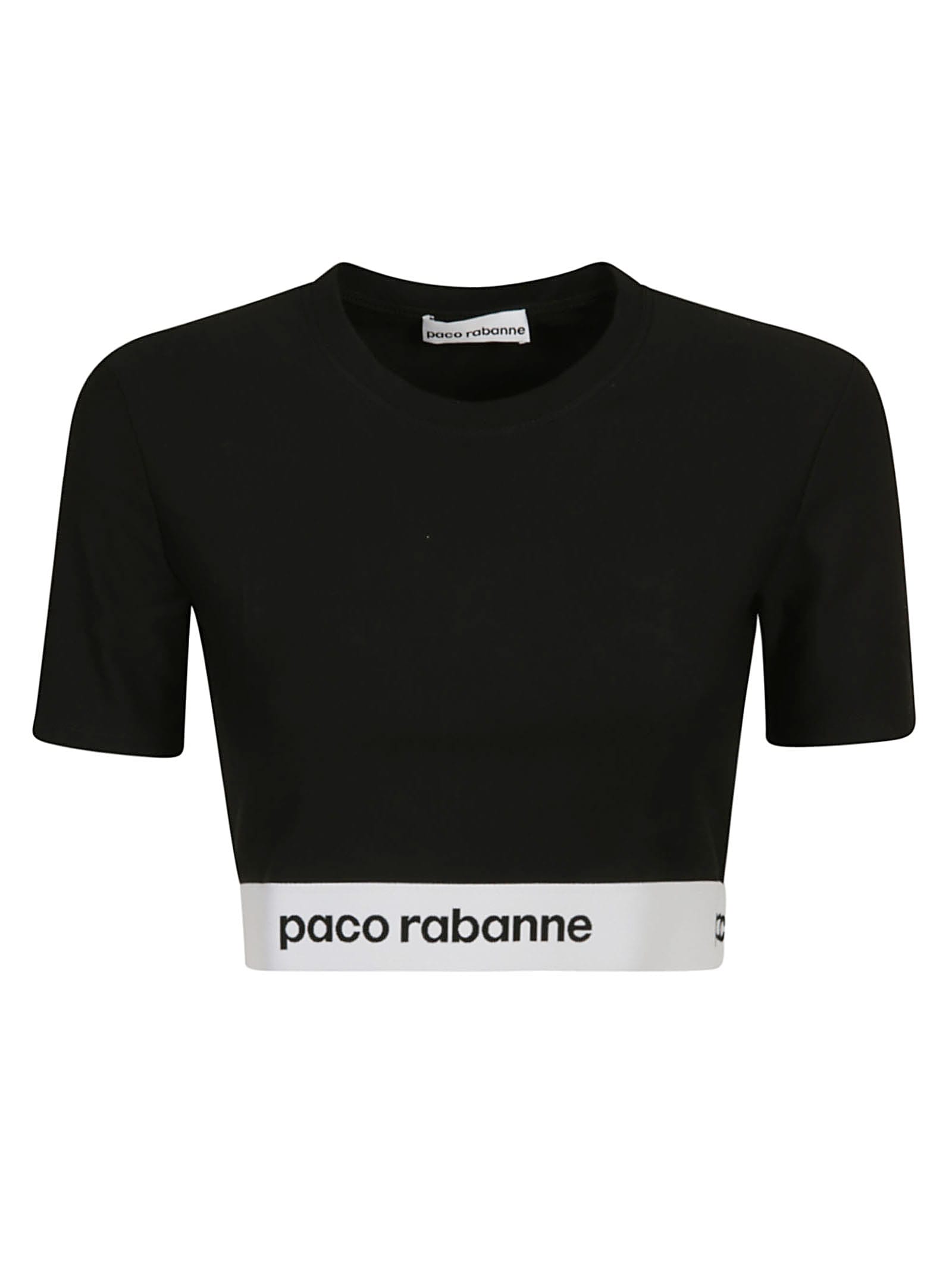 Paco Rabanne Logo Waist Cropped Top
