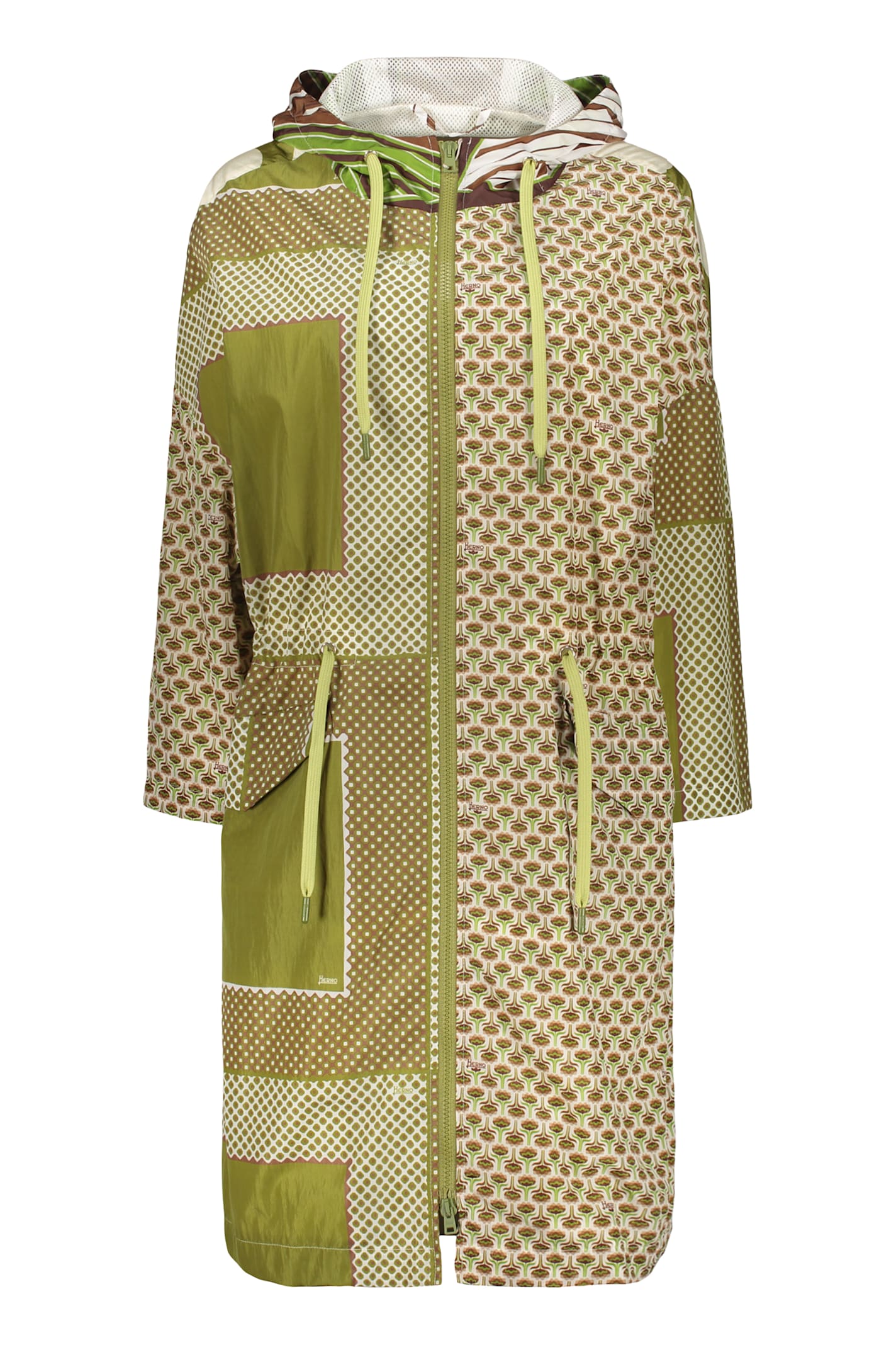 Herno Techno Fabric Jacket In Green
