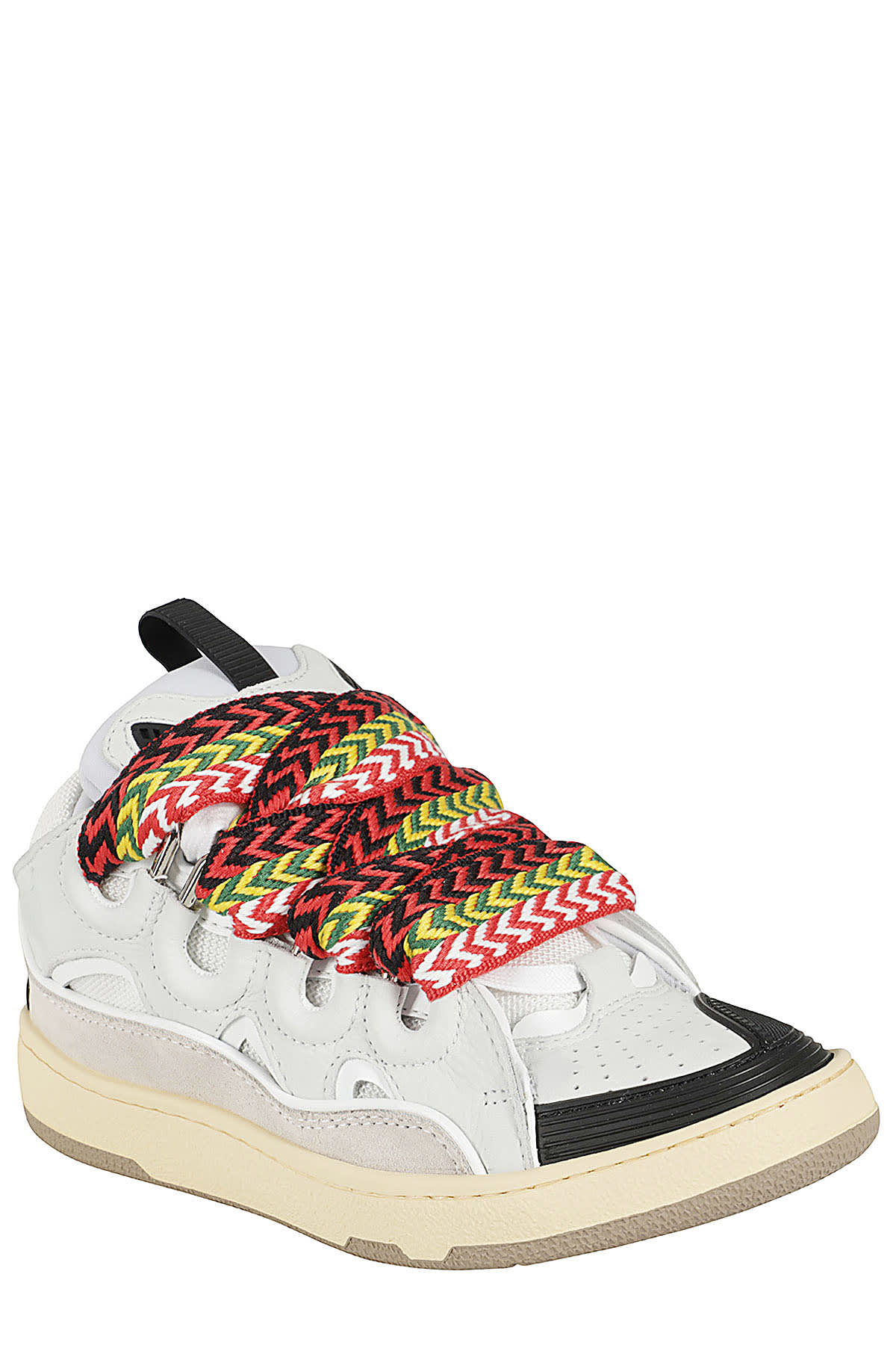 Shop Lanvin Curb Sneakers In White