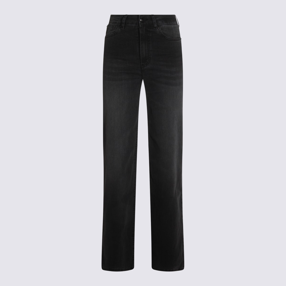 Black Cotton Denim Jeans