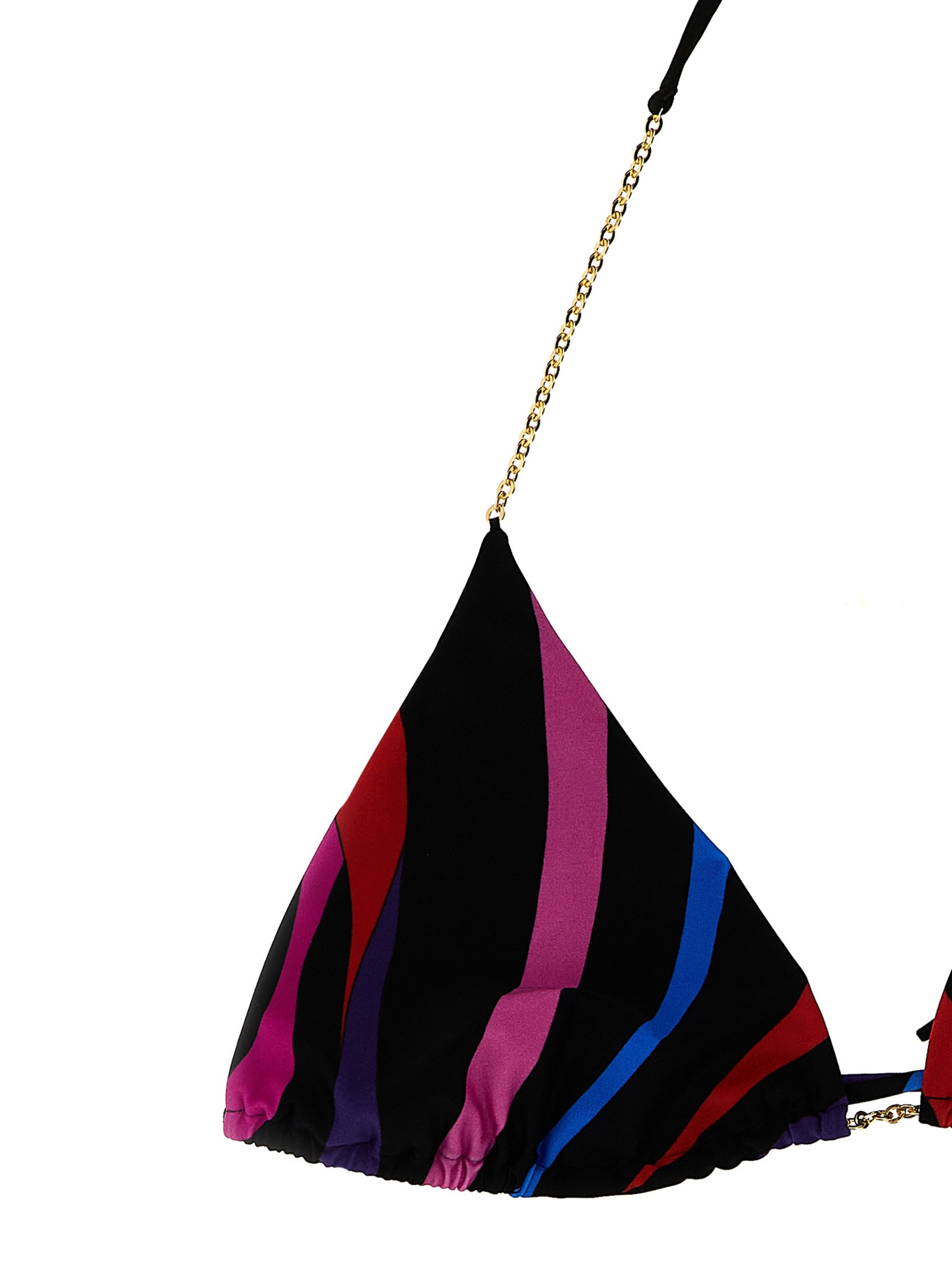 Shop Pucci Marmo Bikini Top In Multicolor