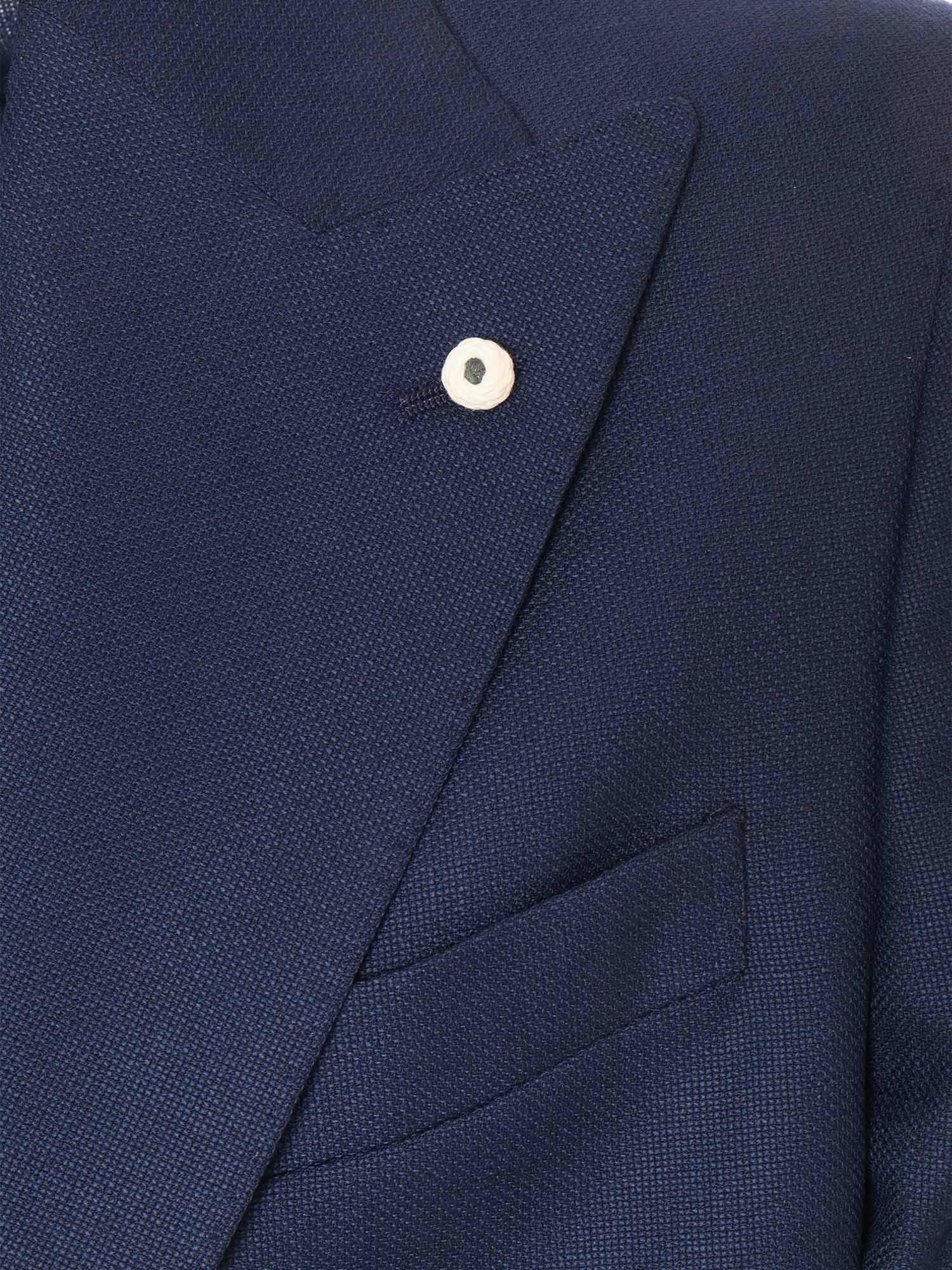 Shop L.b.m 1911 Single-breasted Blazer In Blue