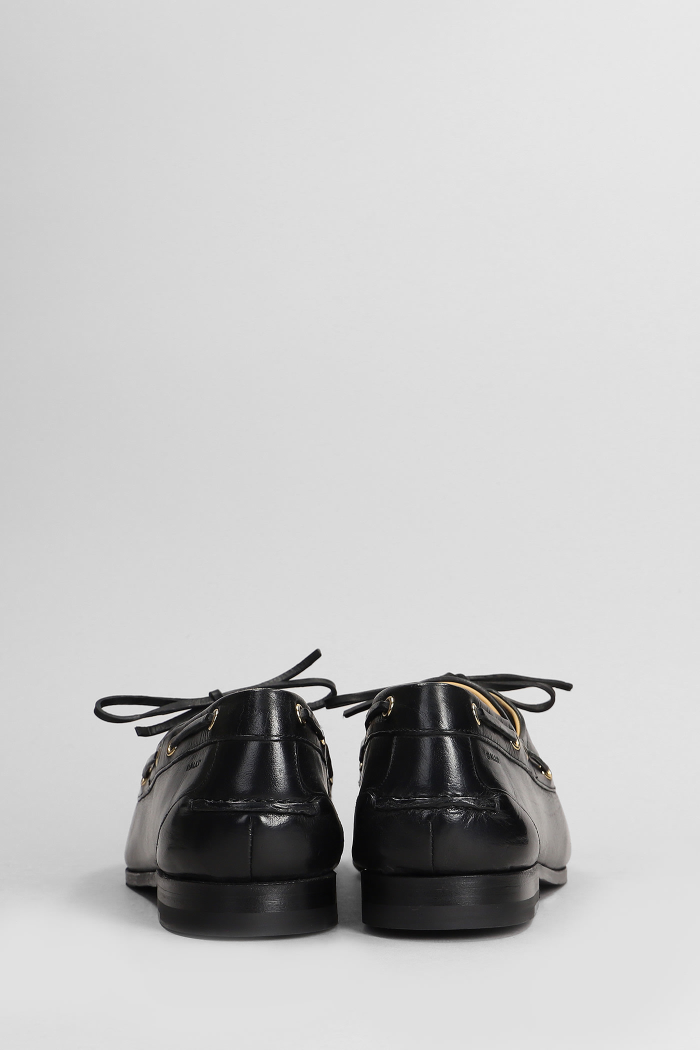 Bally Pathy Sneakers In Black Leather In Black