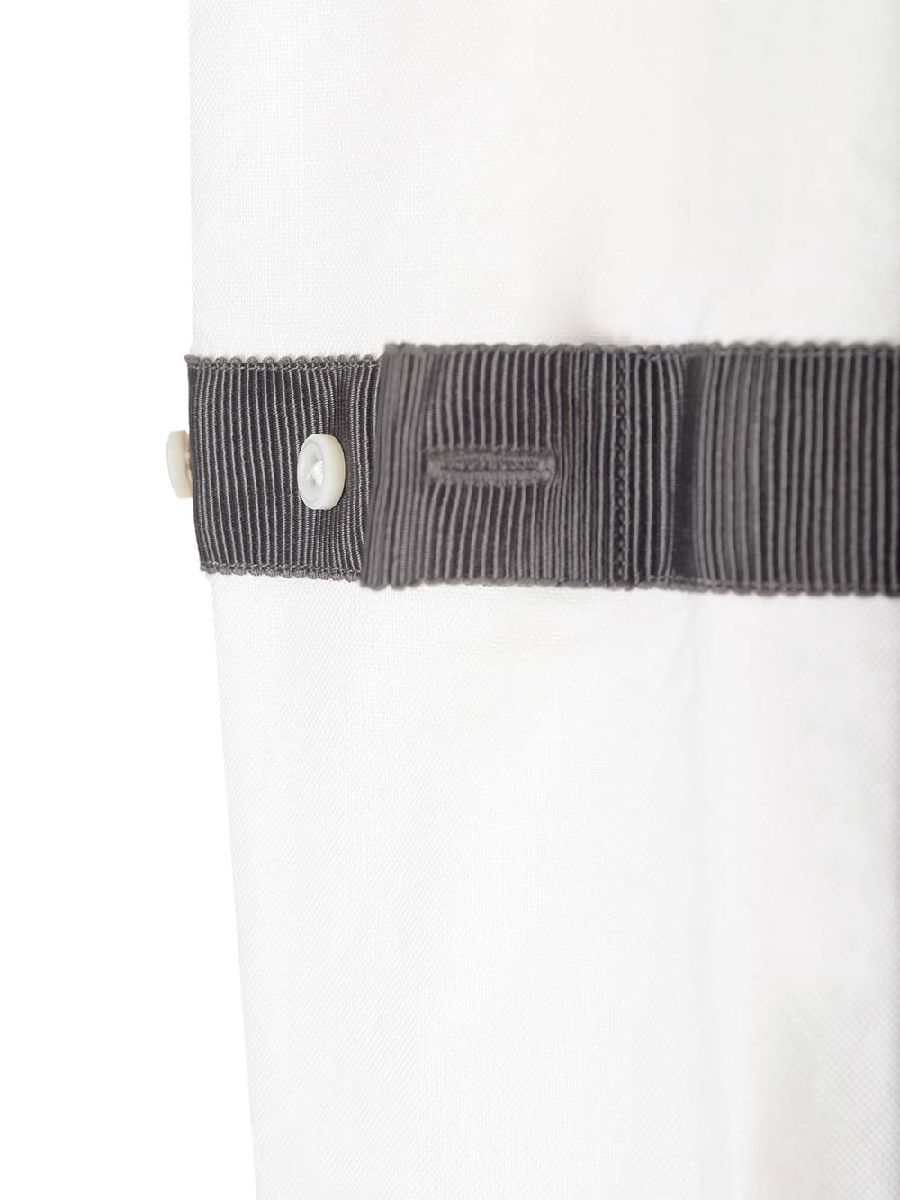 Shop Thom Browne Classic Shirt With Bracelets In White
