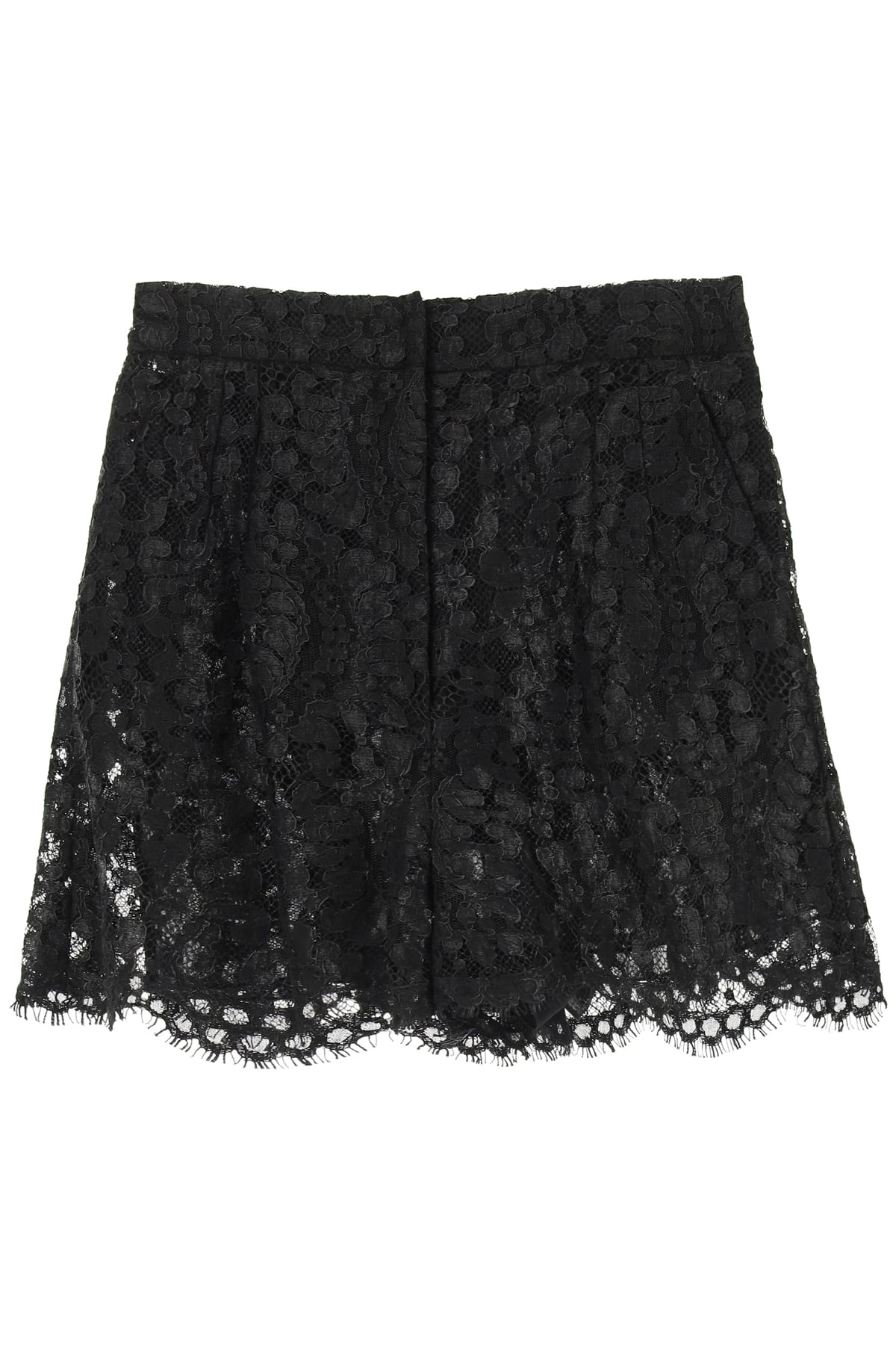 Dolce & Gabbana Laminated Lace Shorts