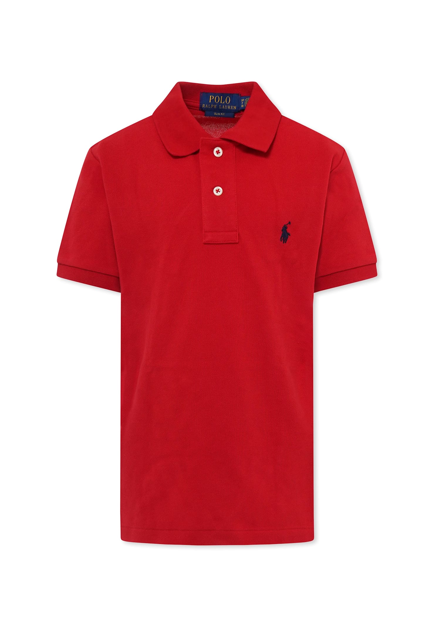 Ralph Lauren Red Polo Shirt For Boy With Horse In Red
