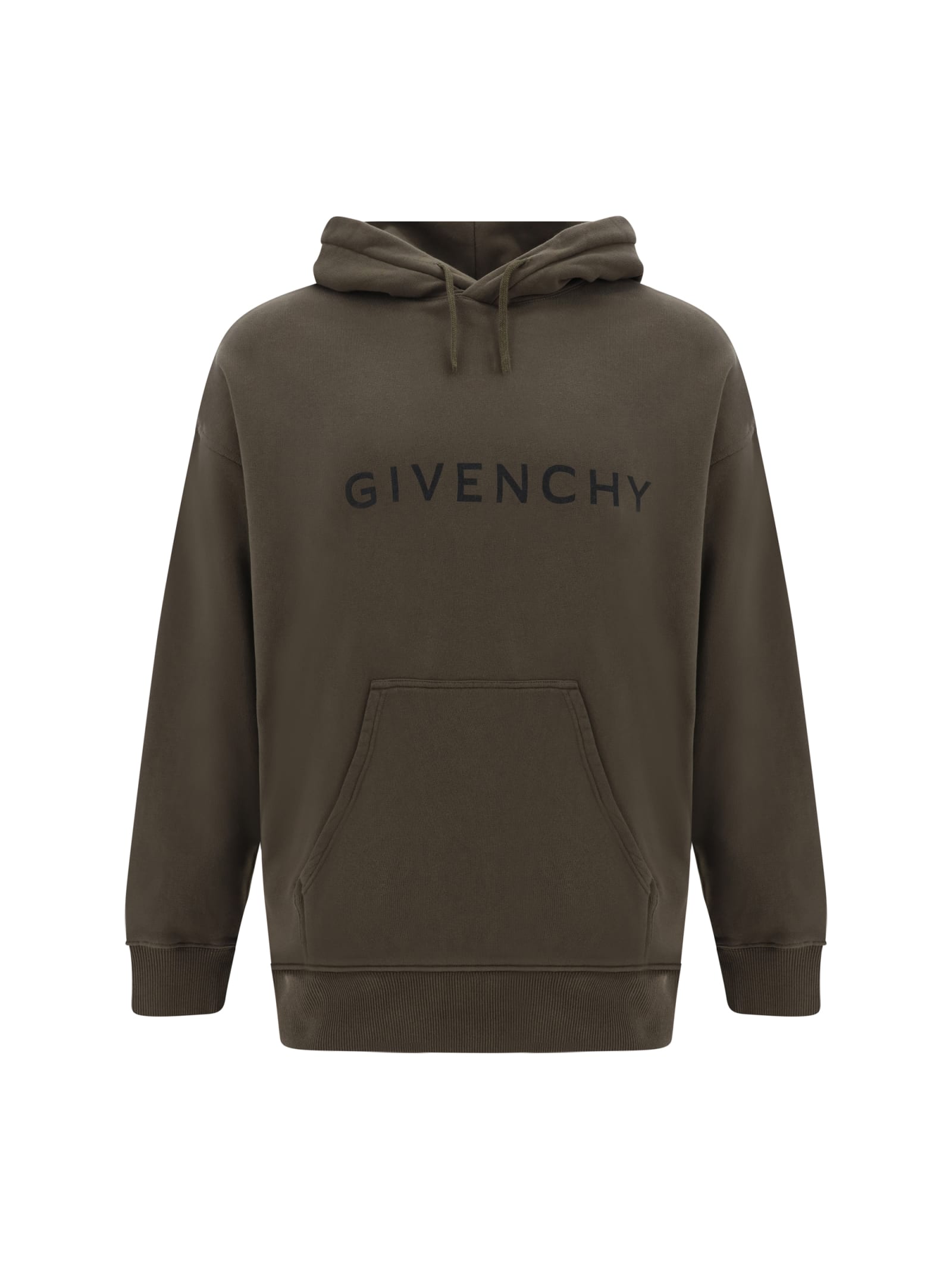 Shop Givenchy Hoodie In Khaki