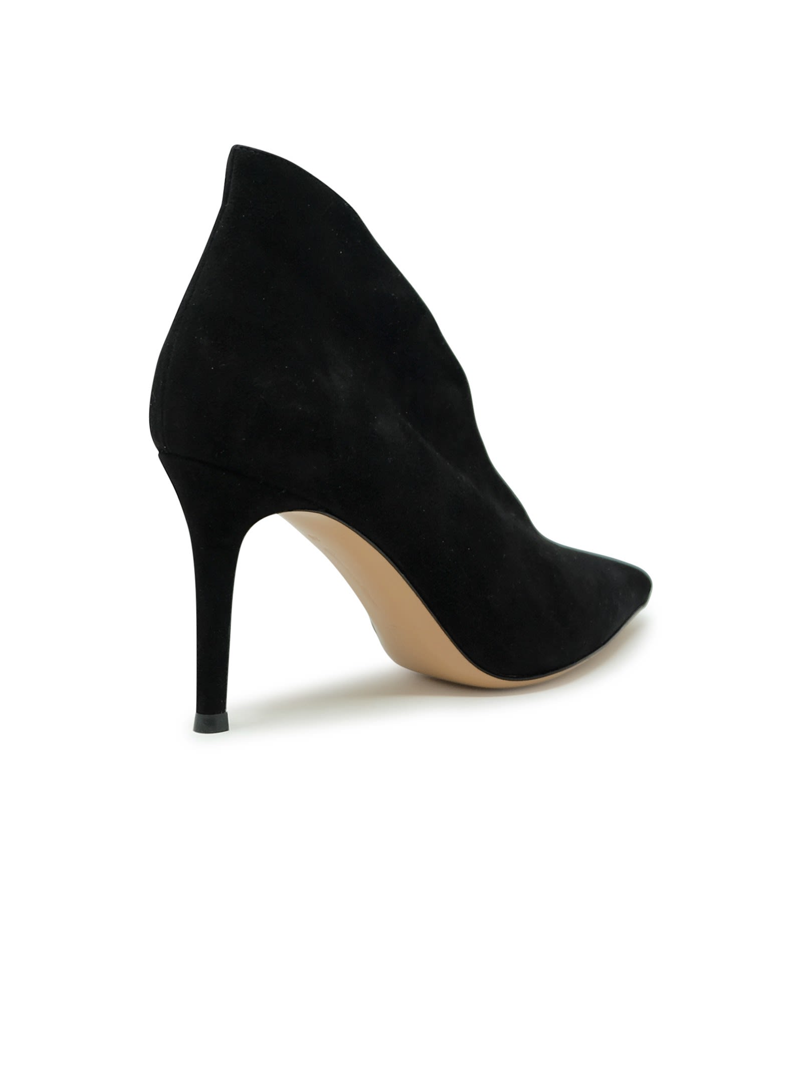 Shop Gianvito Rossi Black Suede Ankle Boots