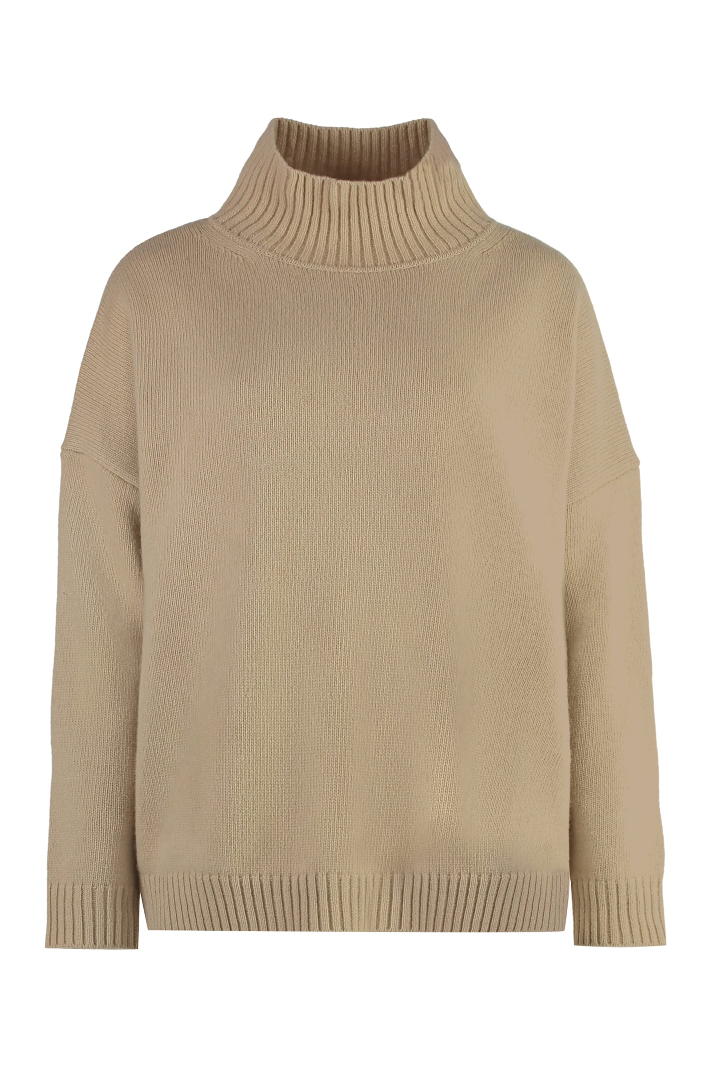 Shop Weekend Max Mara Borgia Turtleneck Sweater In Beige