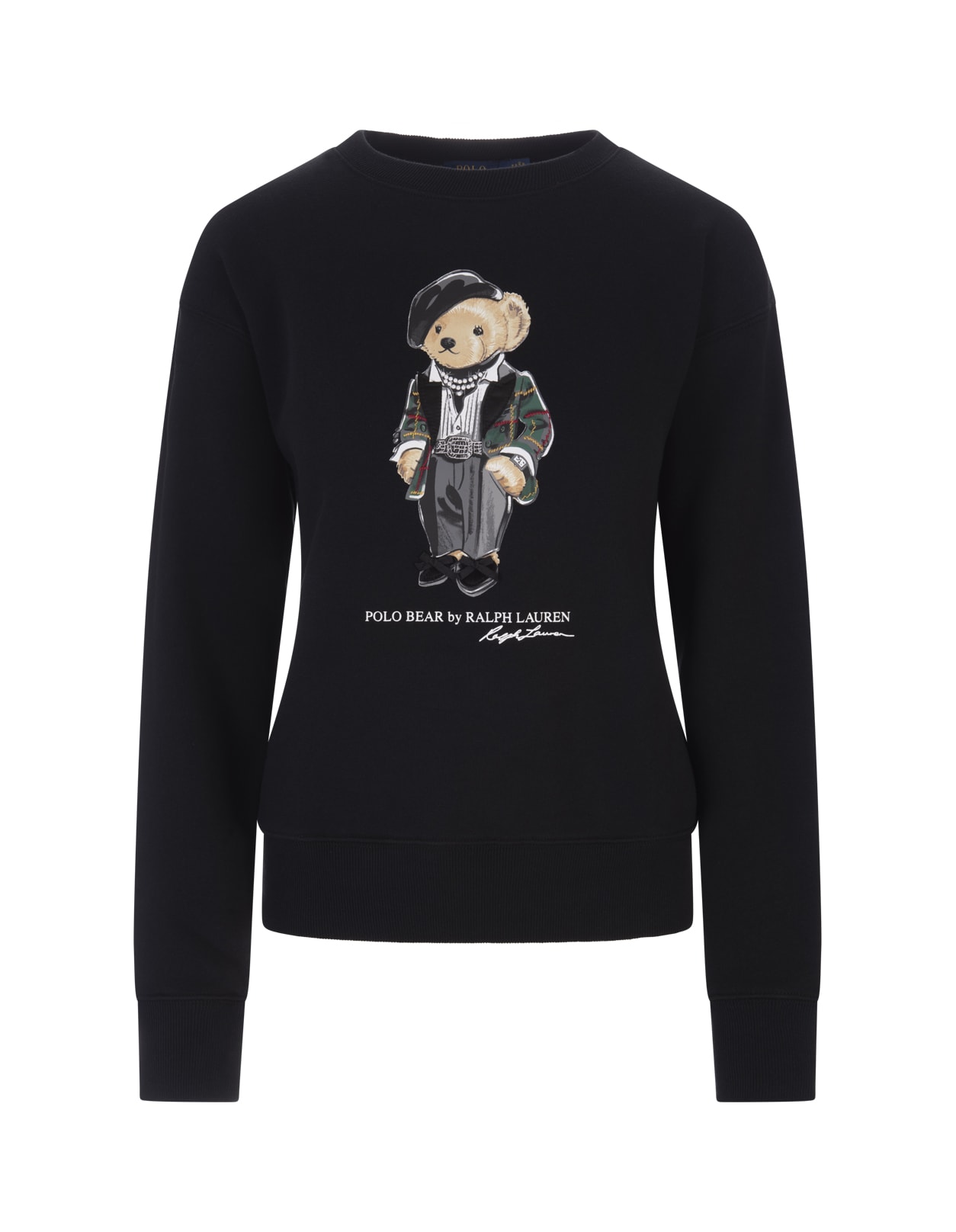 Ralph Lauren Black Tuxedo Polo Bear Sweatshirt