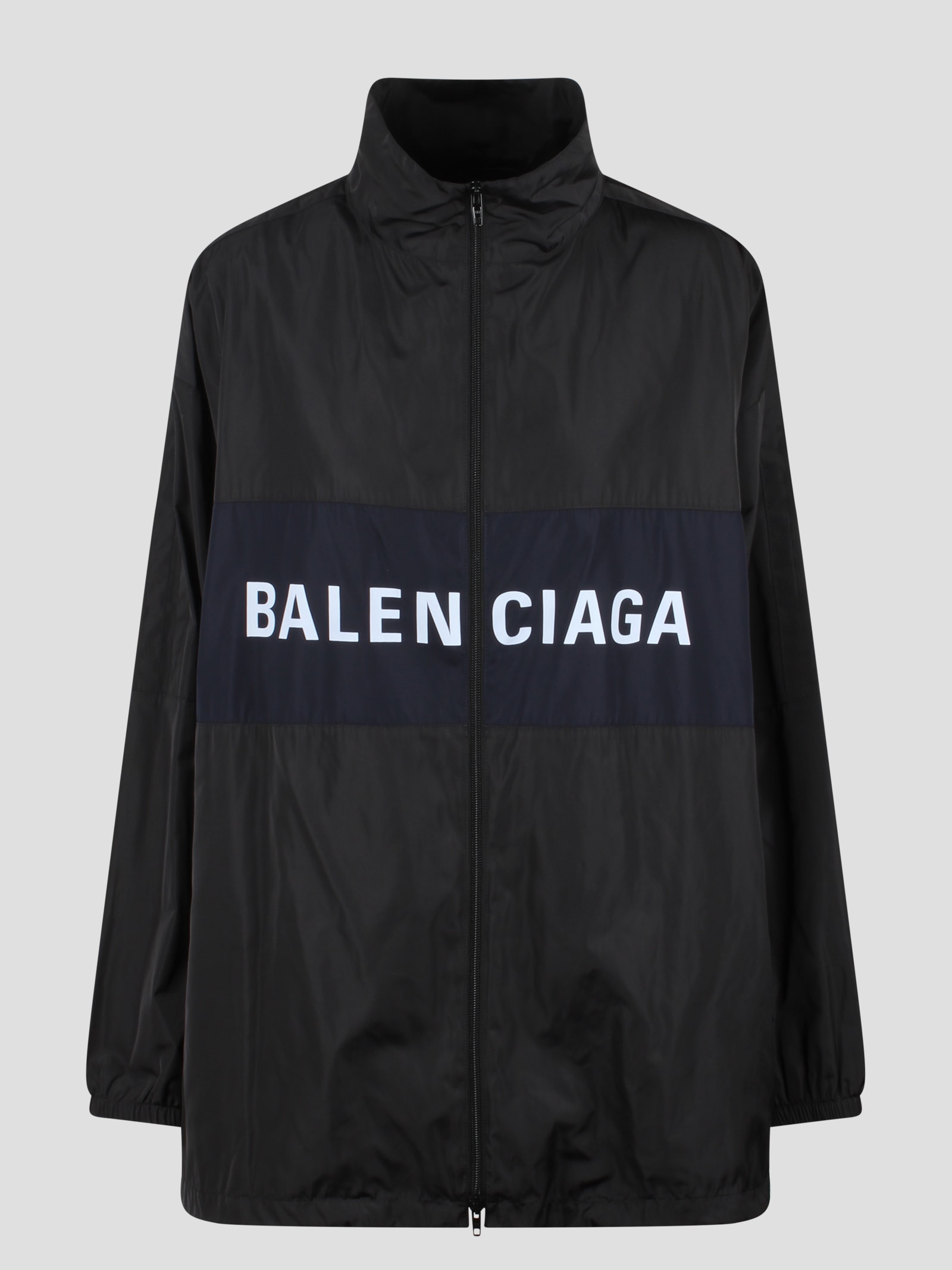 Shop Balenciaga Zip-up Jacket In Black