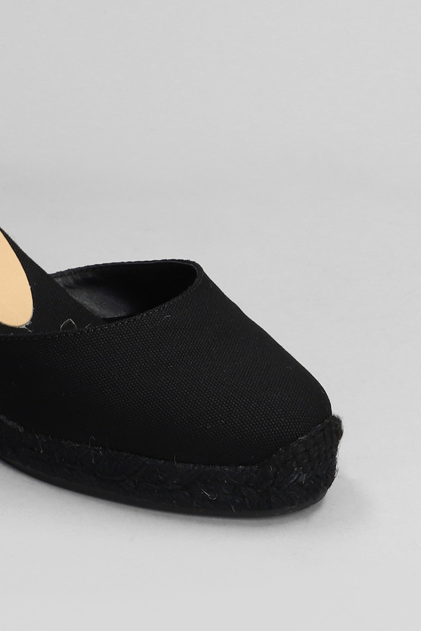 CASTAñER CARINA C-6-001 WEDGES IN BLACK CANVAS