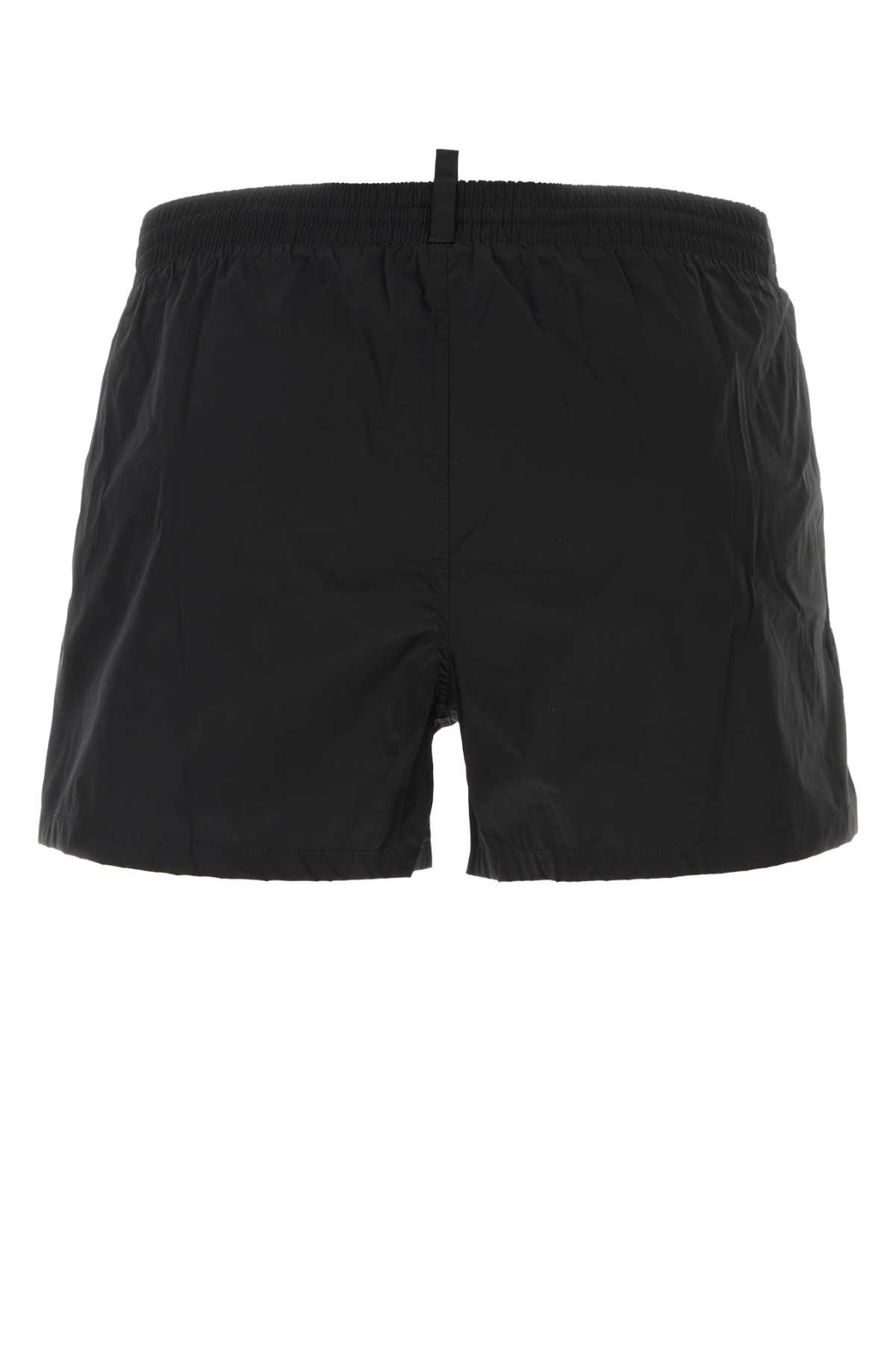 Dsquared2 Black Stretch Nylon Swimming Shorts