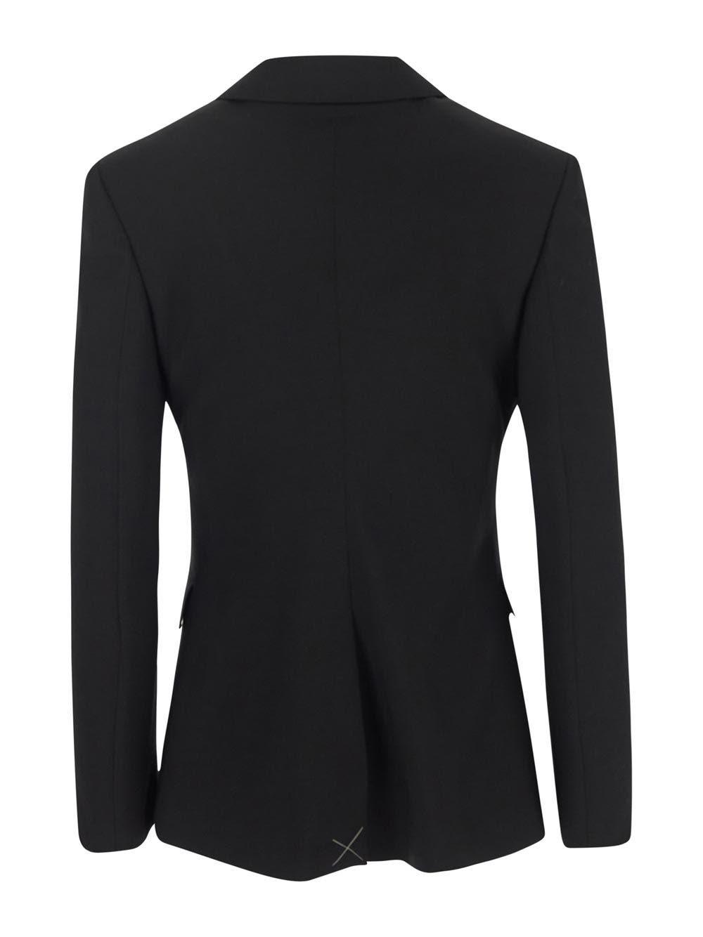 Shop Burberry Woman Jacket In Black