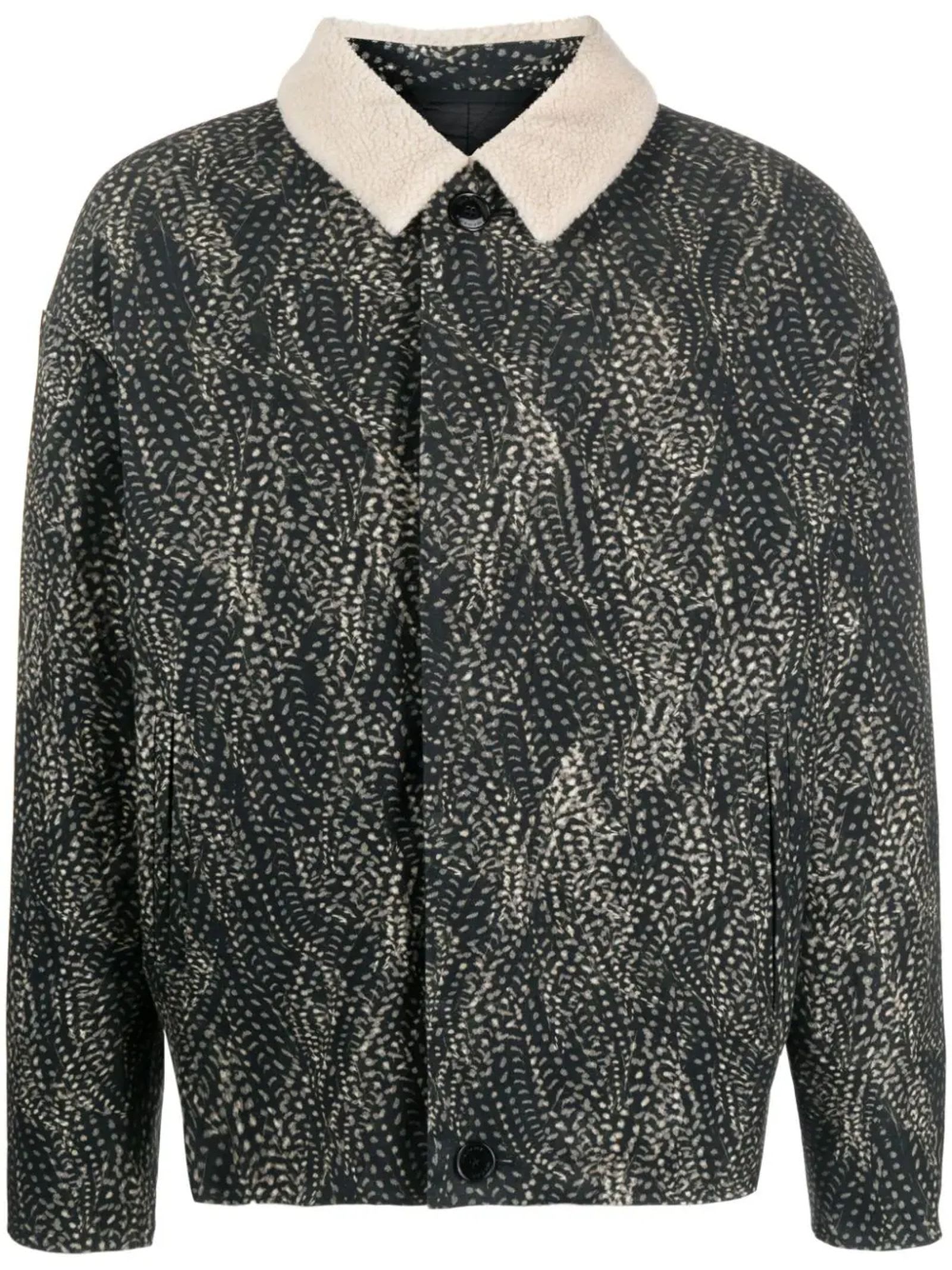 ISABEL MARANT GUSTAVE ABSTRACT-PRINT COTTON JACKET