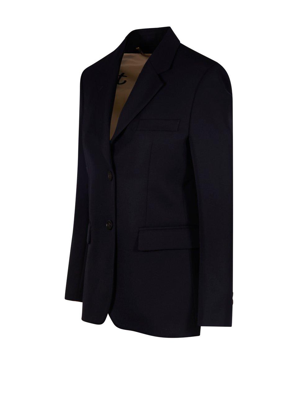 Golden Goose Blazer With Notch Lapels In Blue